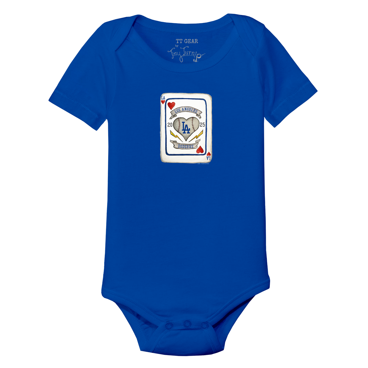 Los Angeles Dodgers Card Short Sleeve Snapper