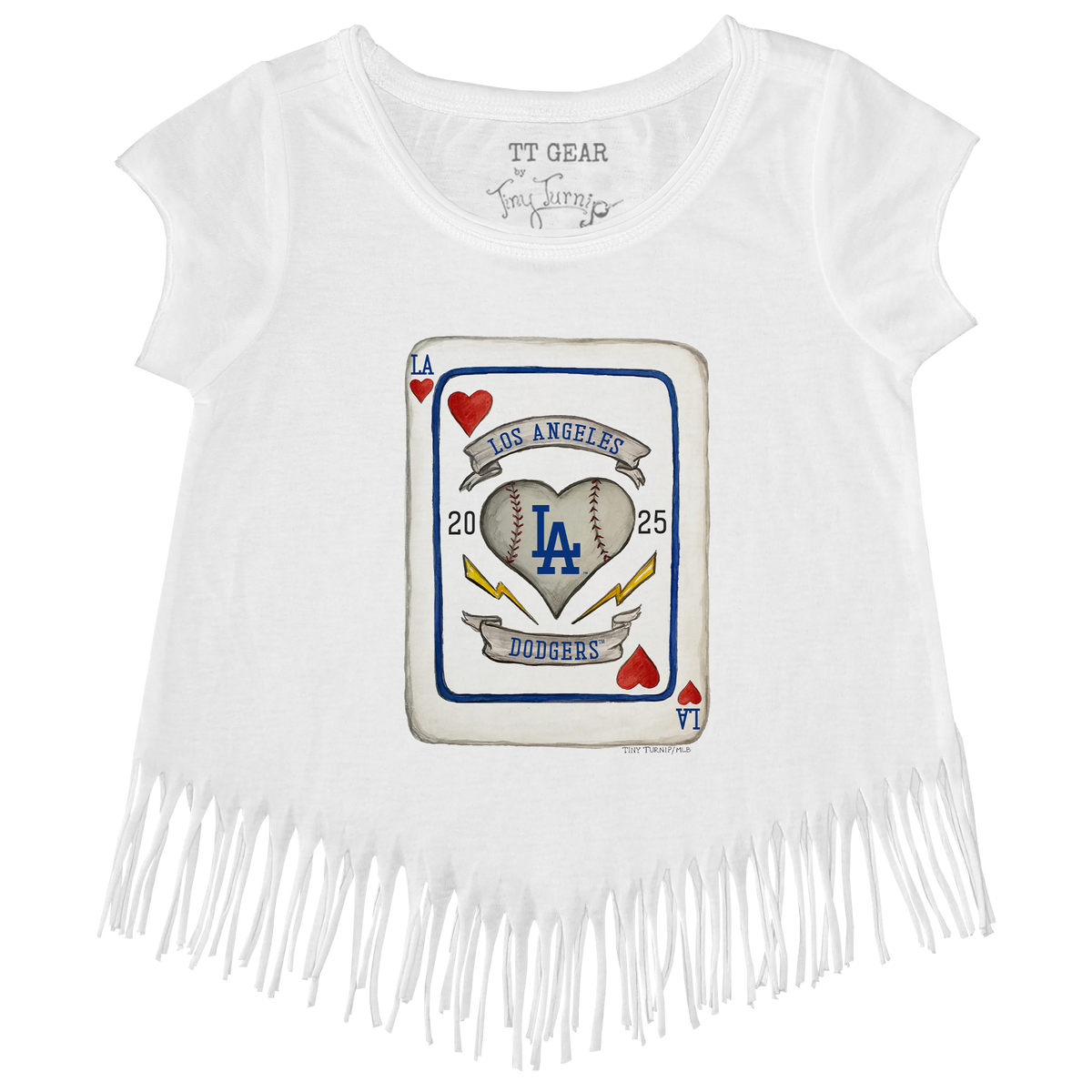 Los Angeles Dodgers Card Fringe Tee