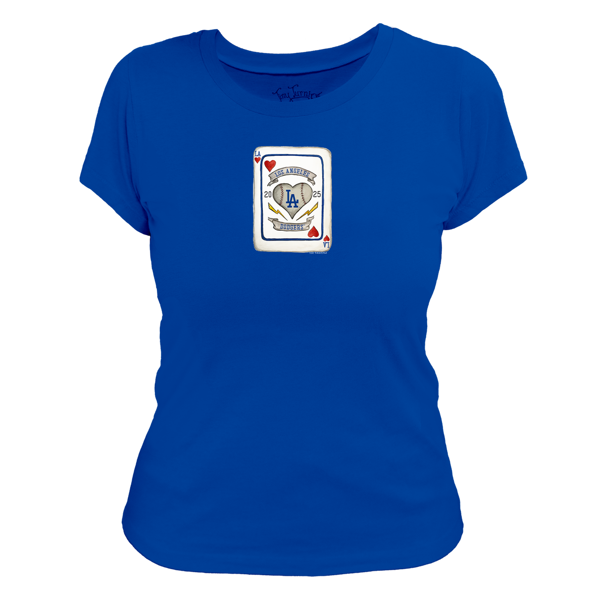 Los Angeles Dodgers Card Women's Tee Shirt