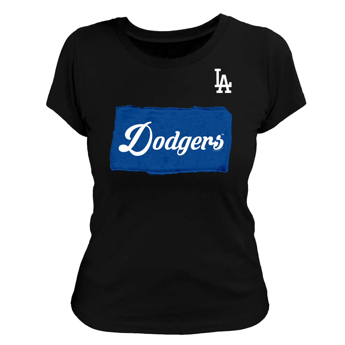 LA Dodgers Chelsea Freeman Retro Patch Women's Tee Shirt