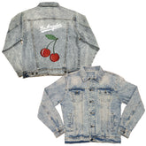 Los Angeles Dodgers Cherry Boyfriend Denim Jacket