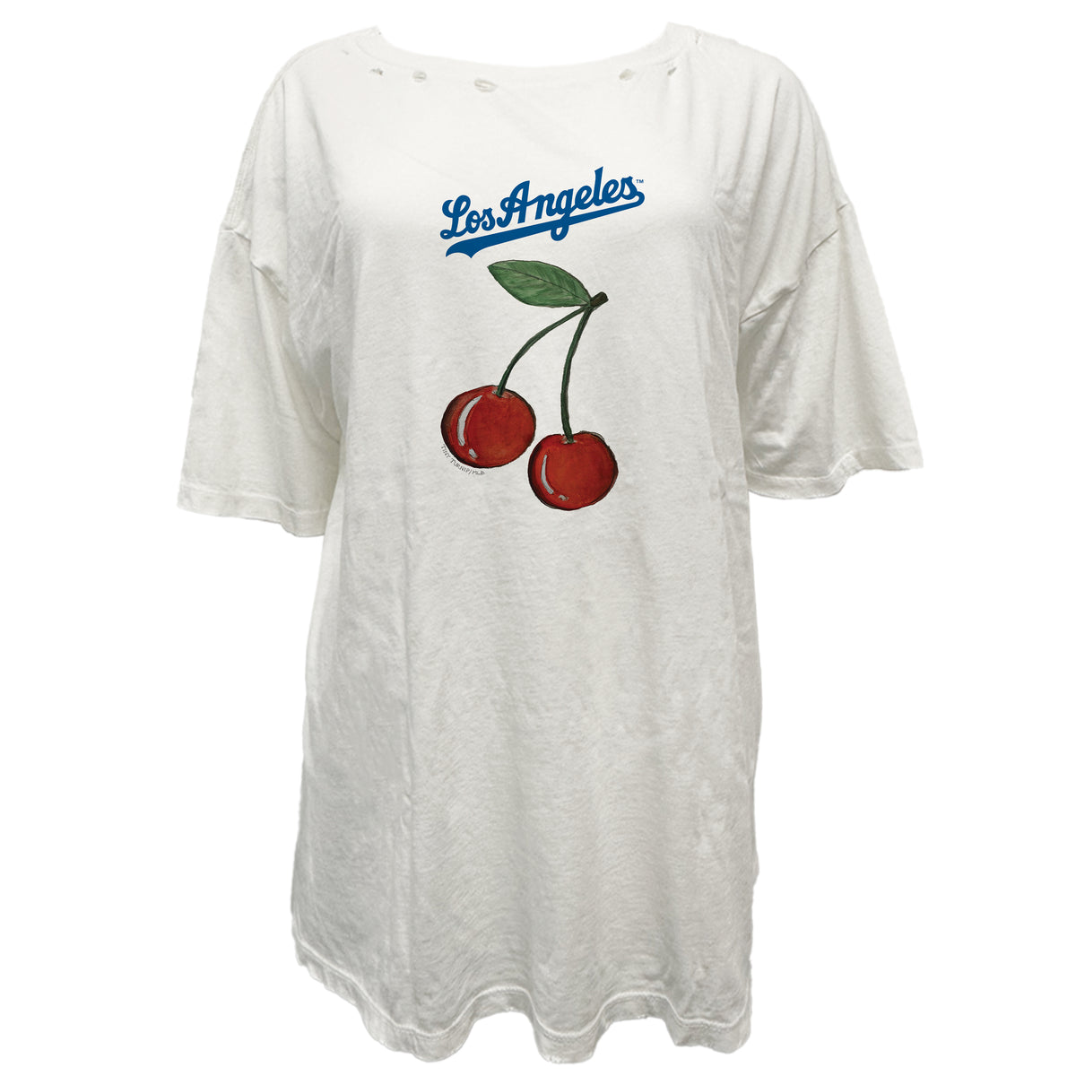 Los Angeles Dodgers Cherry Vintage Tee