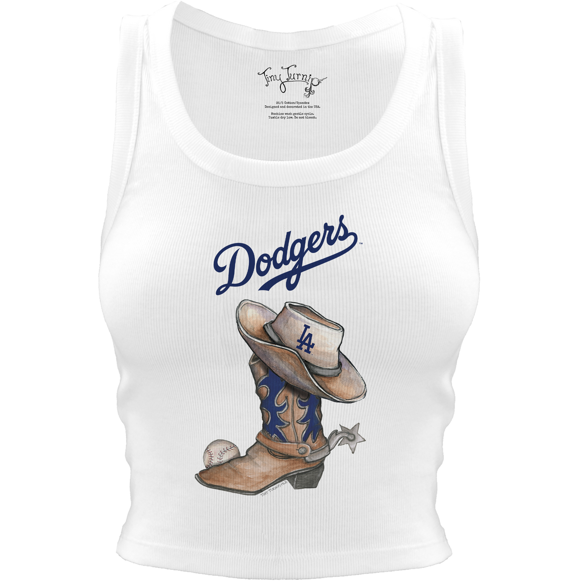 Los Angeles Dodgers Cowboy Boot Crop Tank