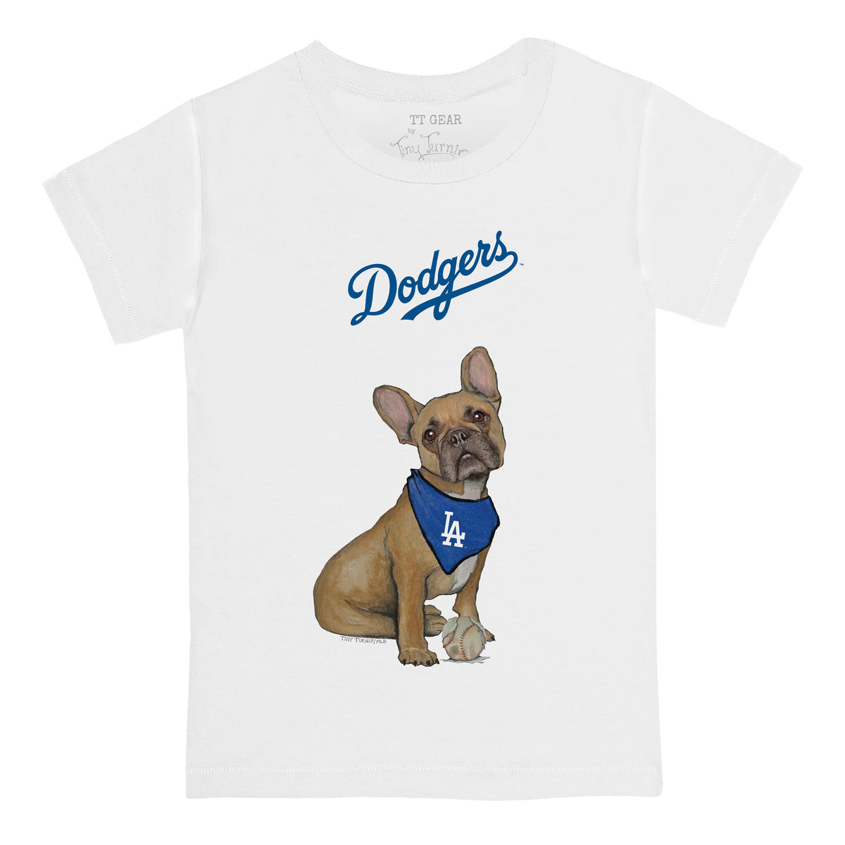 Los Angeles Dodgers French Bulldog Tee Shirt