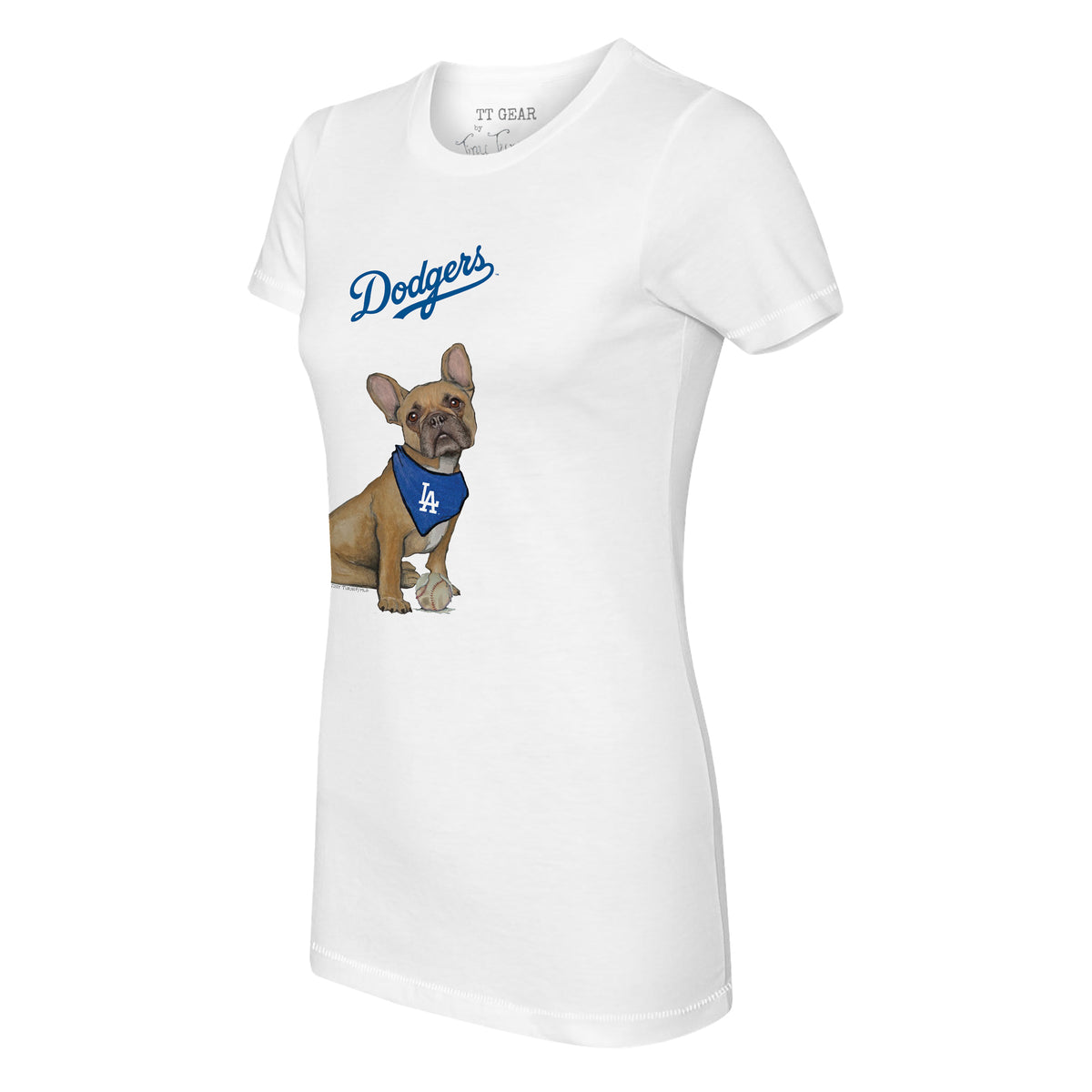Los Angeles Dodgers French Bulldog Tee Shirt