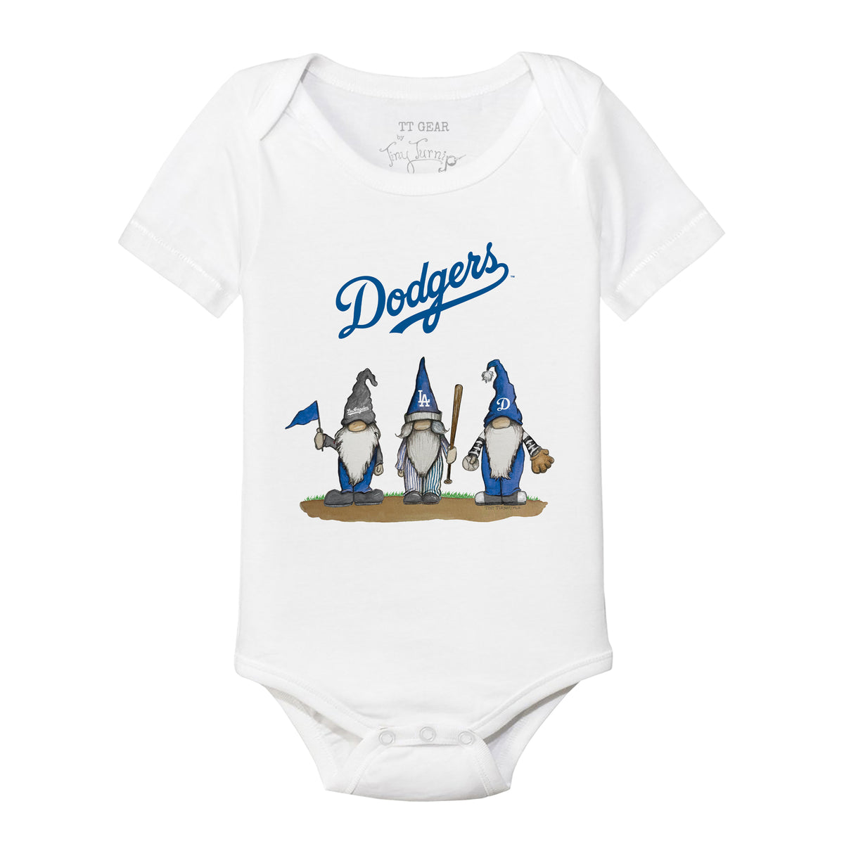 Los Angeles Dodgers Gnomes Short Sleeve Snapper