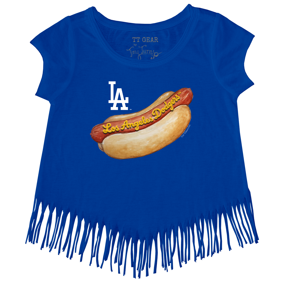 Los Angeles Dodgers Hot Dog Fringe Tee