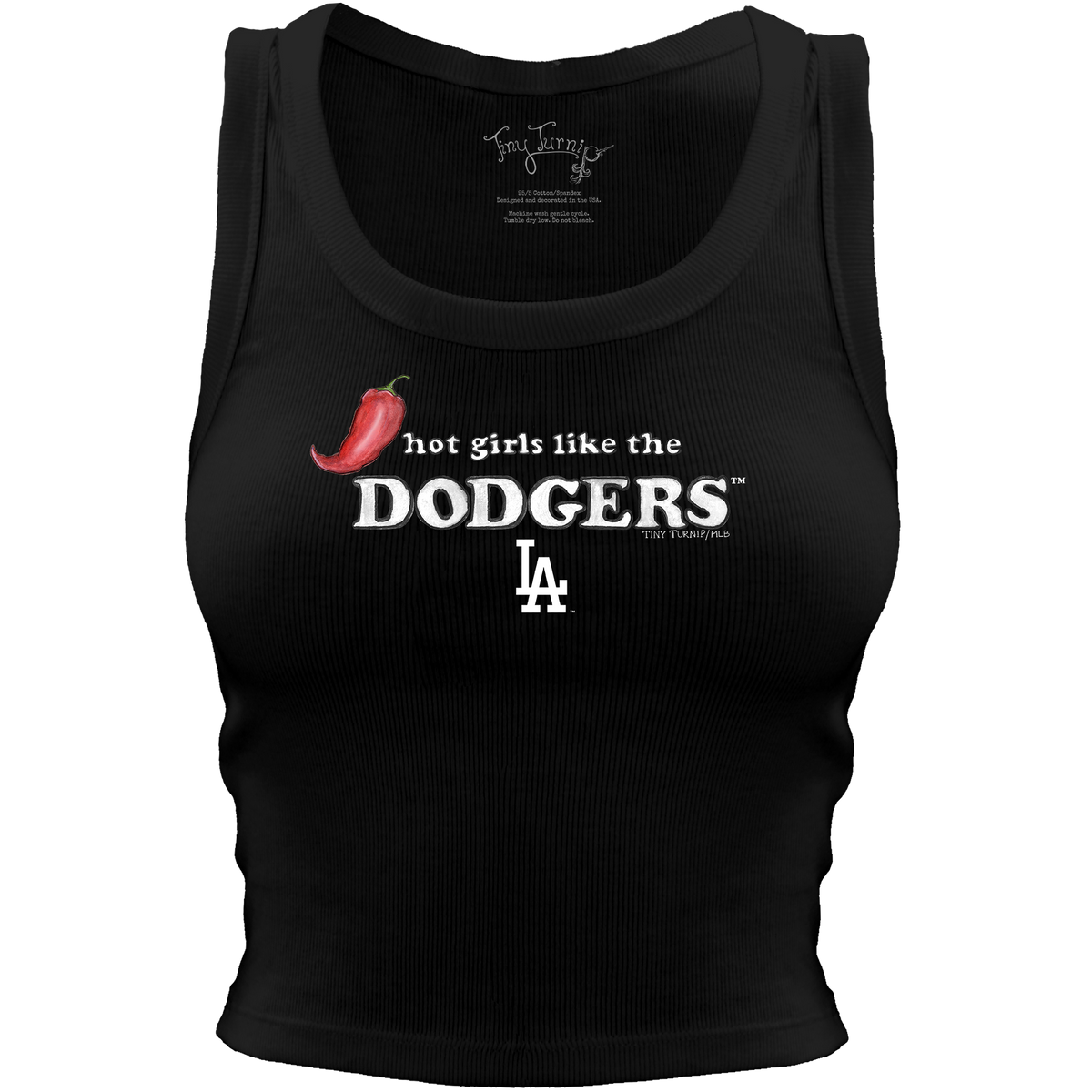 Los Angeles Dodgers Hot Girls Crop Tank