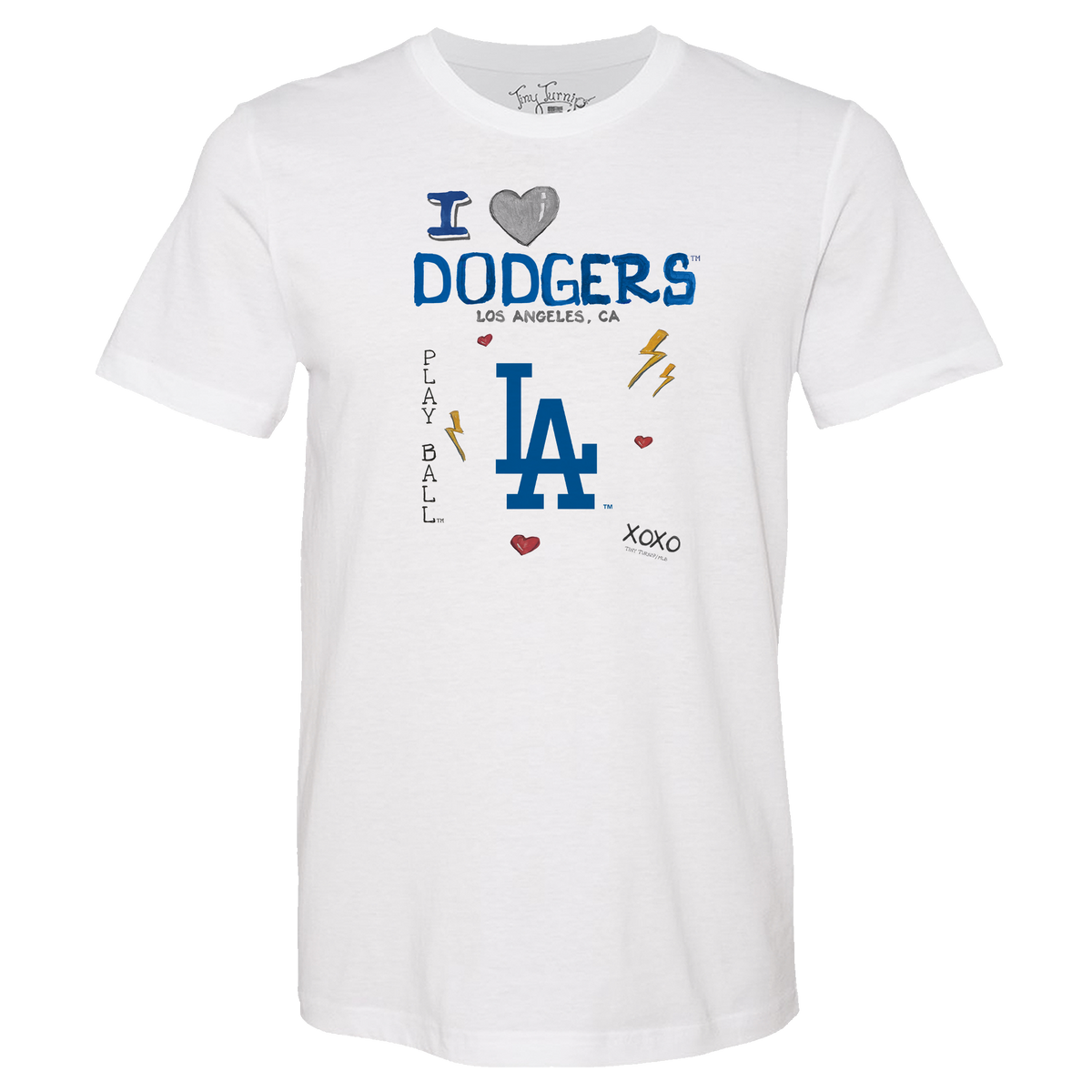 I Heart Dodgers Unisex Tee Shirt - Tiny Turnip