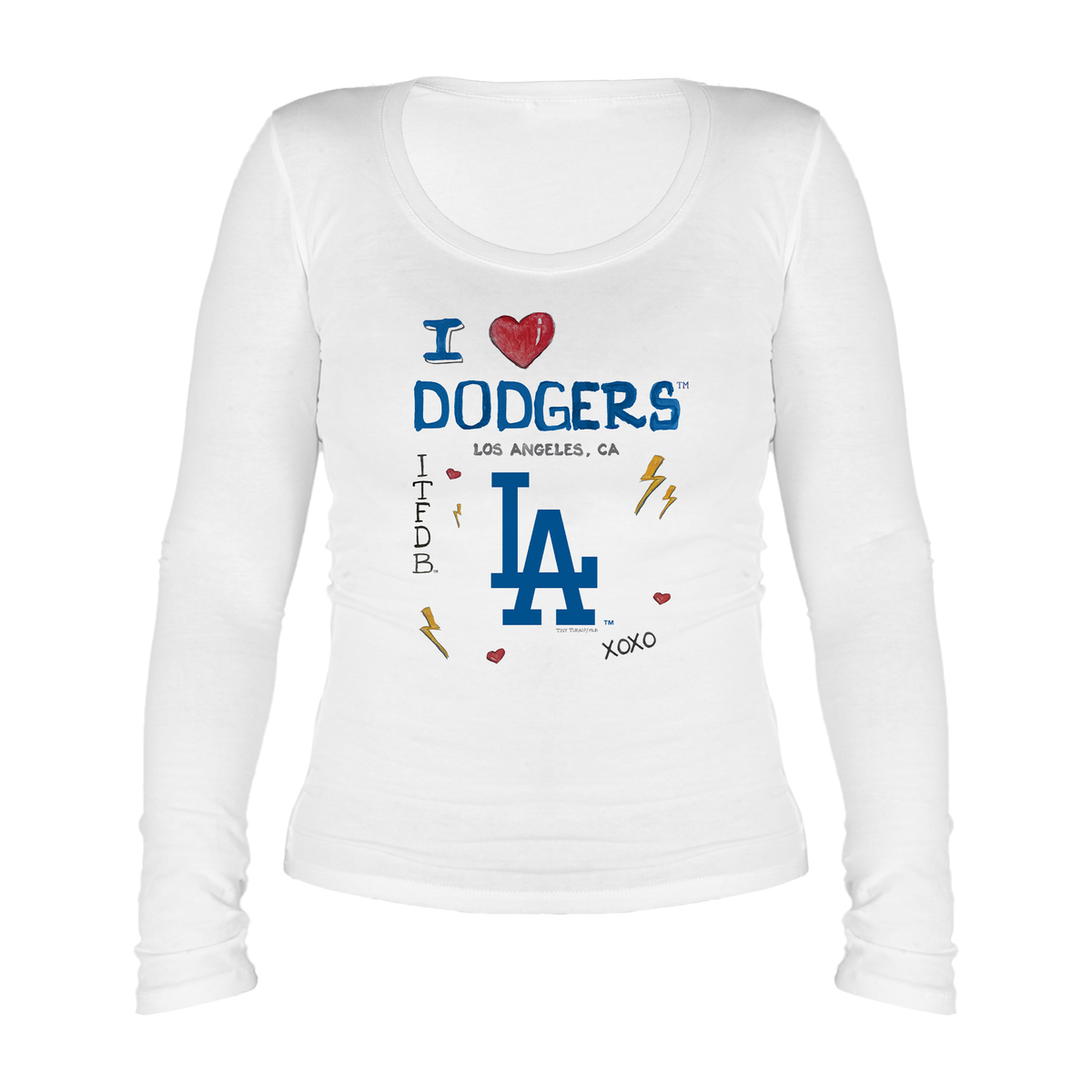 I Heart Dodgers Women's Legend Long Sleeve