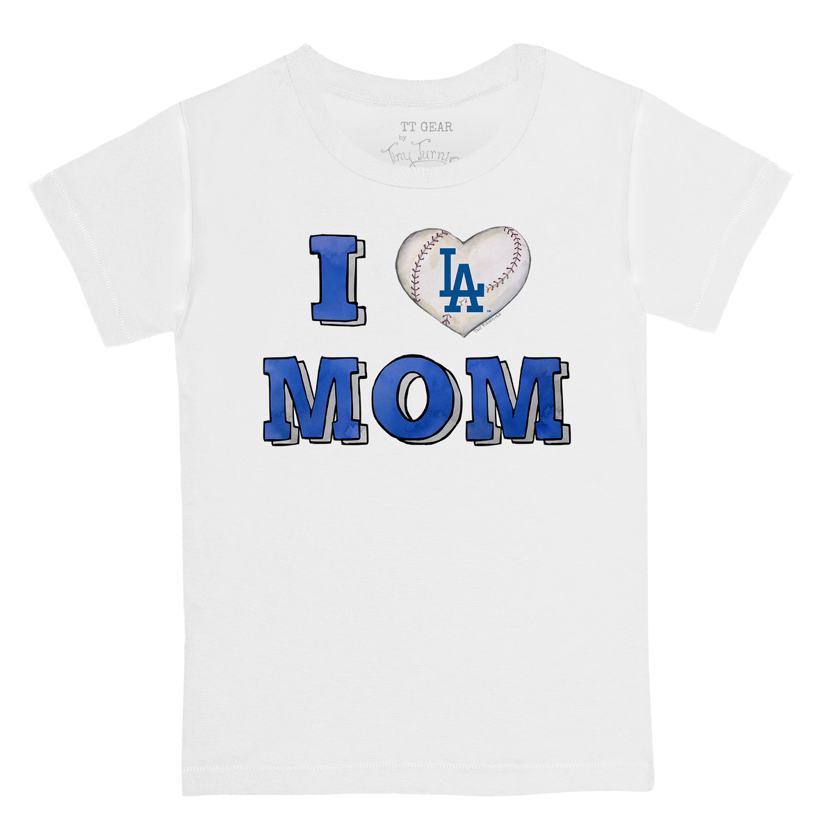 Los Angeles Dodgers I Love Mom Tee Shirt