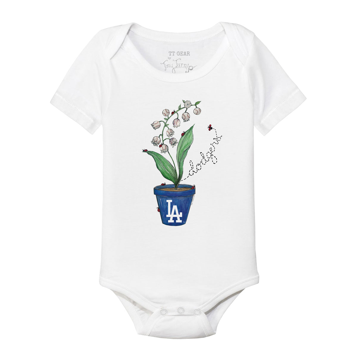 Los Angeles Dodgers Ladybug Short Sleeve Snapper