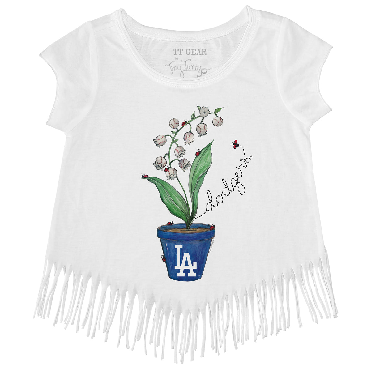 Los Angeles Dodgers Ladybug Fringe Tee