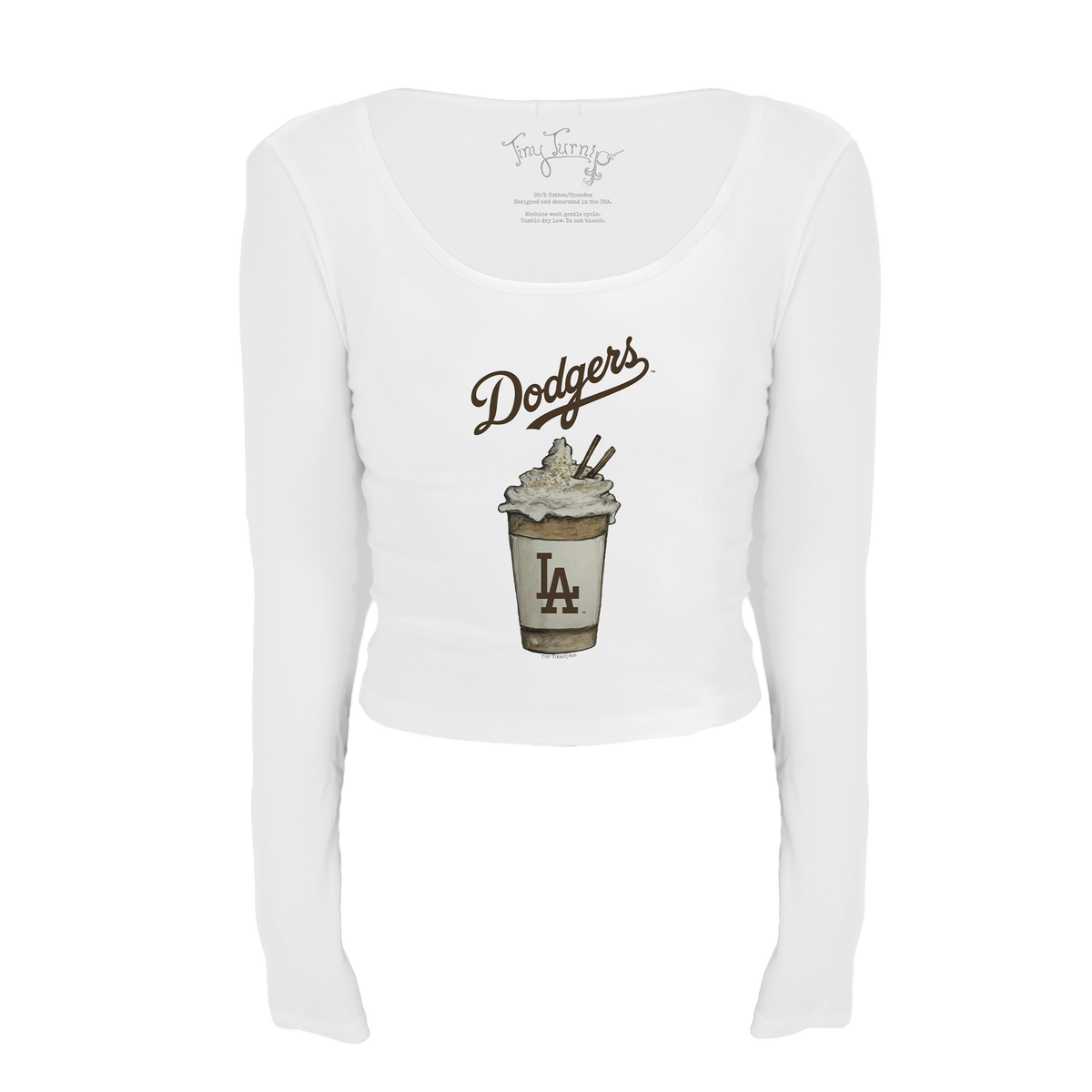 Los Angeles Dodgers Latte Women's Lucy Long Sleeve