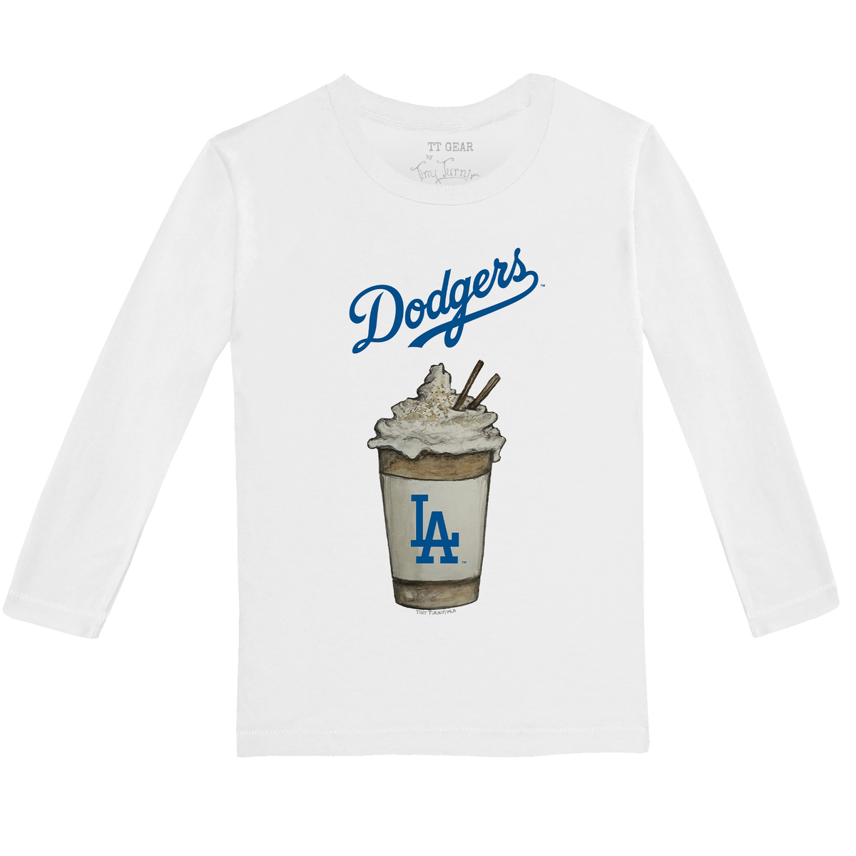 Los Angeles Dodgers Latte Long-Sleeve Tee Shirt
