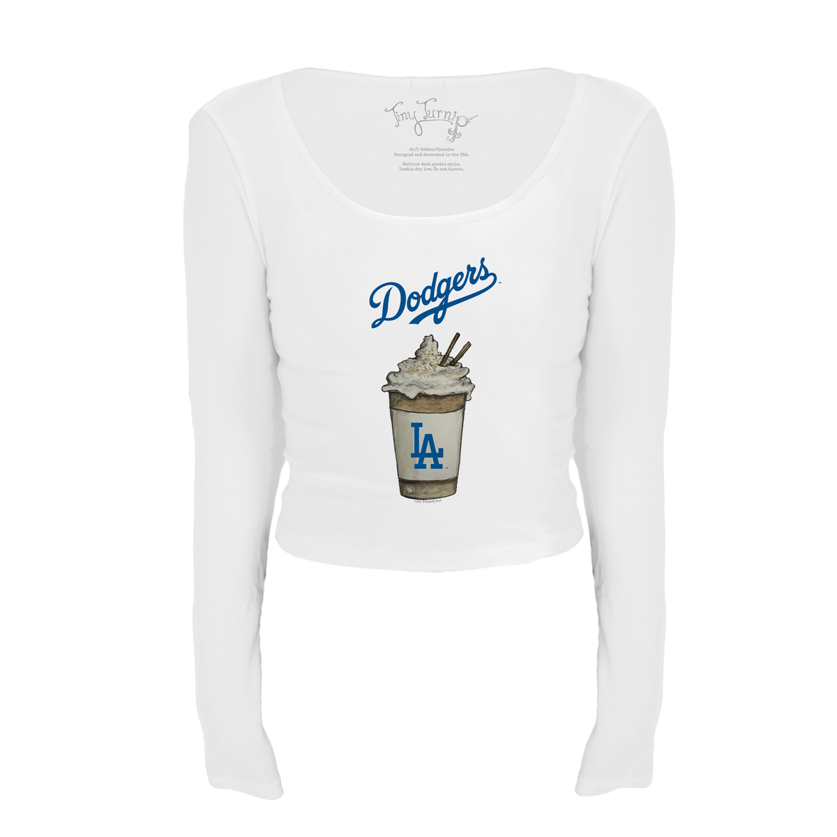 Los Angeles Dodgers Latte Women's Lucy Long Sleeve