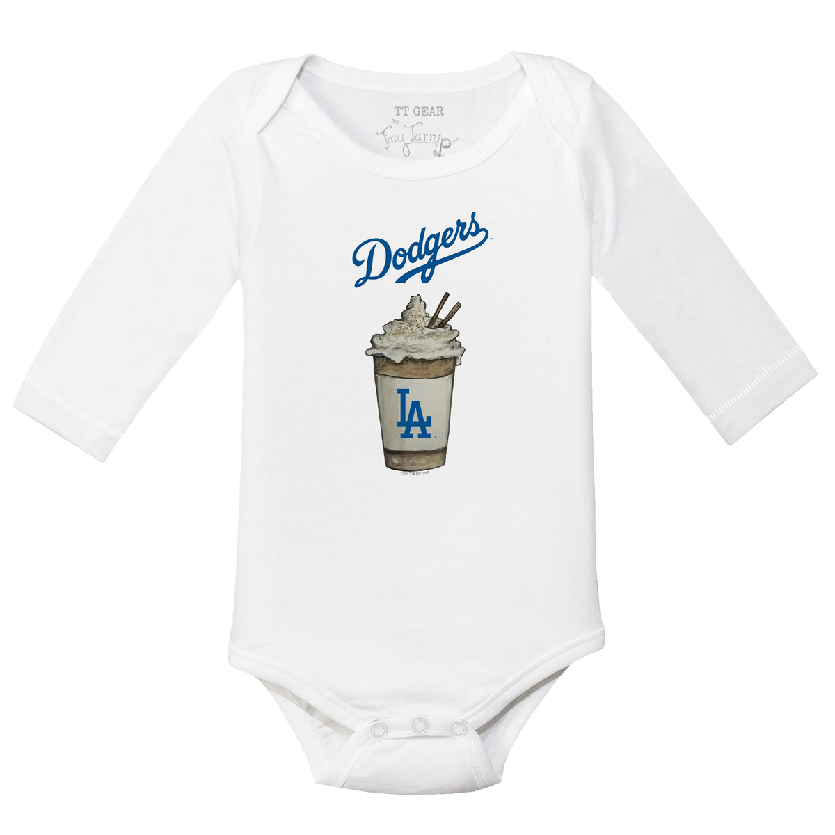 Los Angeles Dodgers Latte Long Sleeve Snapper
