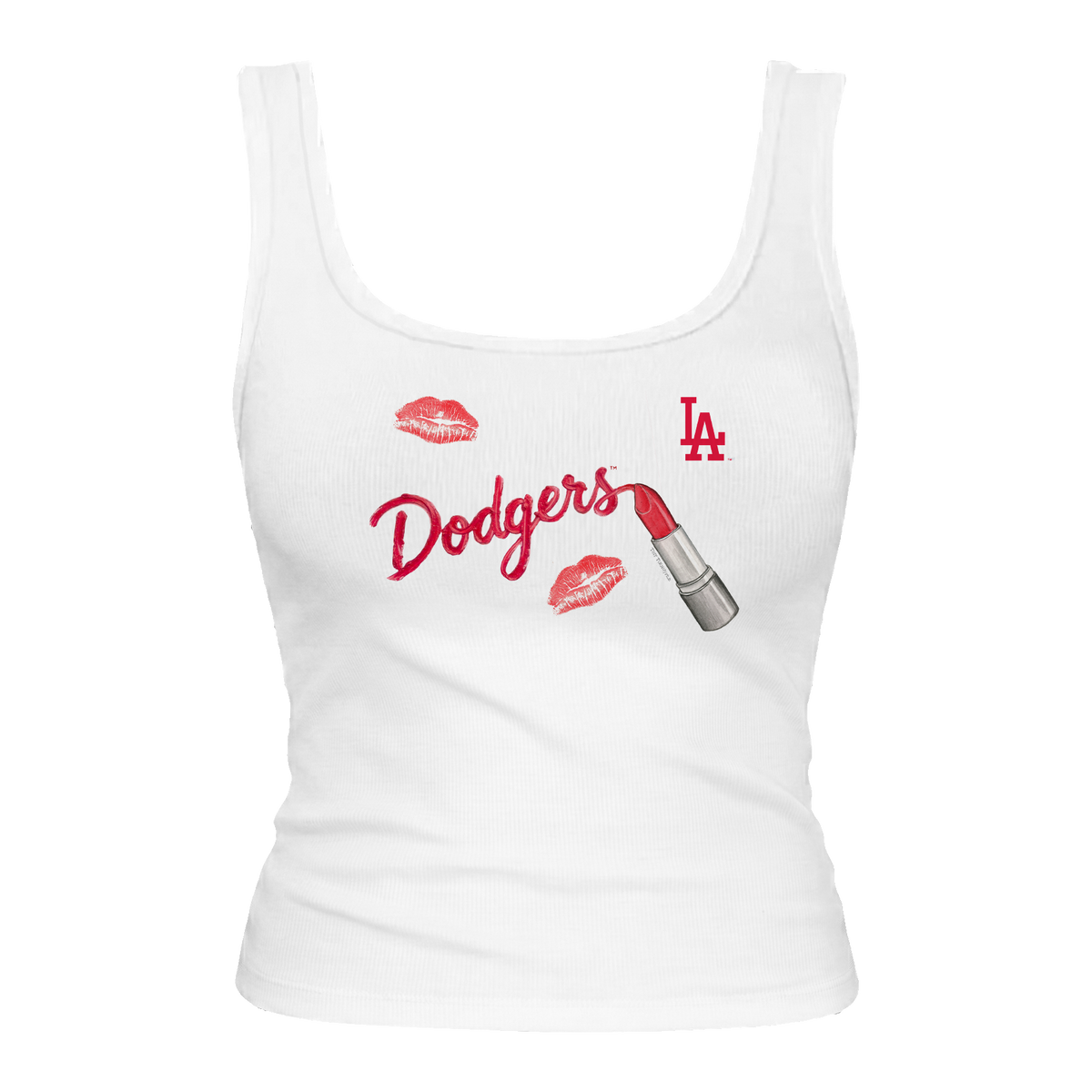Los Angeles Dodgers Lipstick Emmy Tank