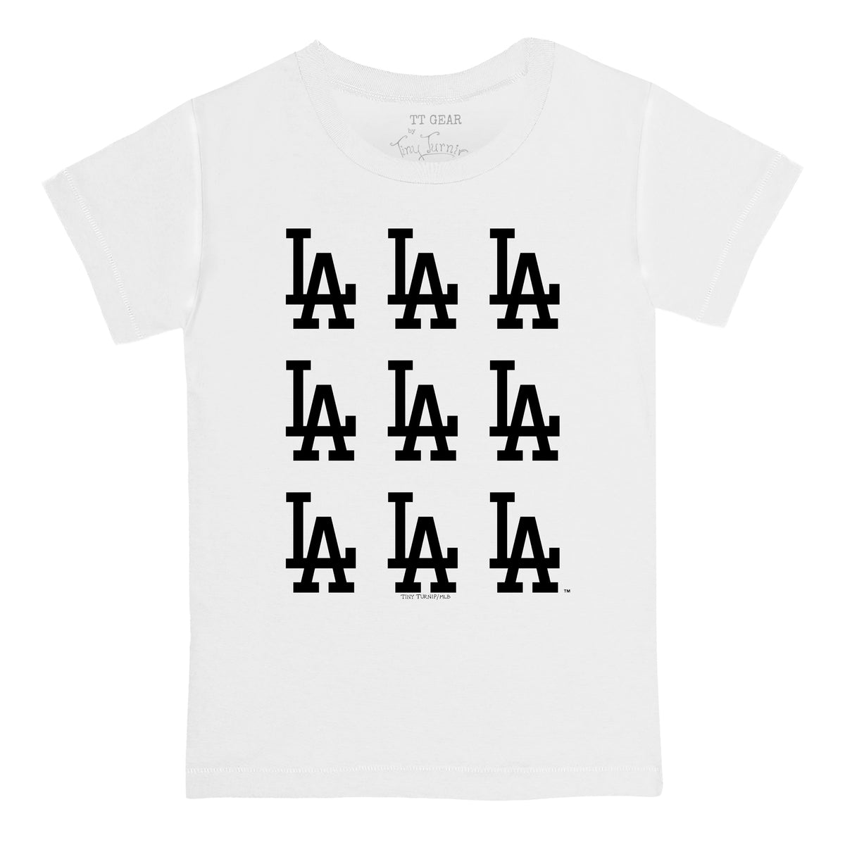 Los Angeles Dodgers Logo Grid Tee Shirt