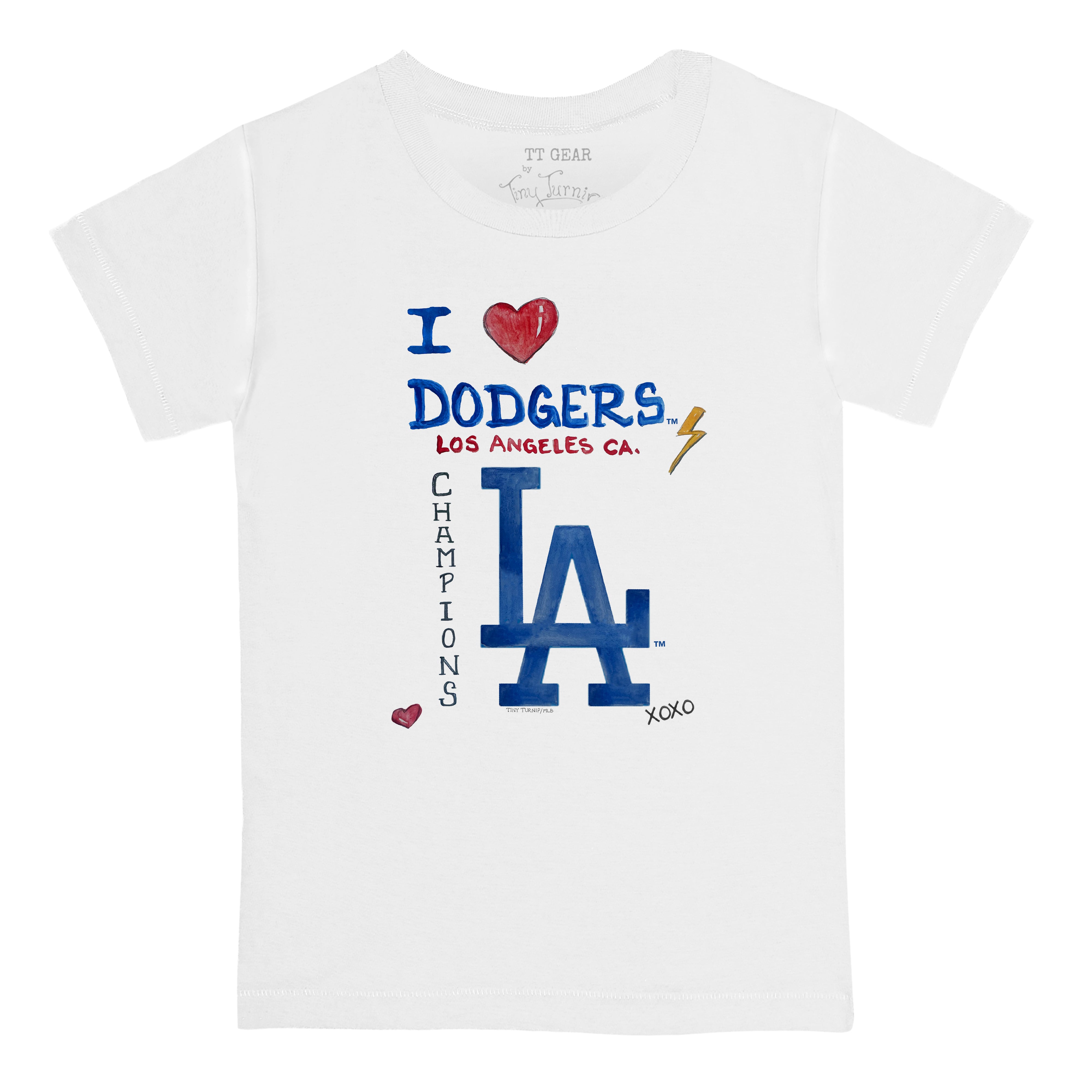 LA Dodgers Chelsea Freeman I Heart Dodgers Tee Shirt | Tiny Turnip