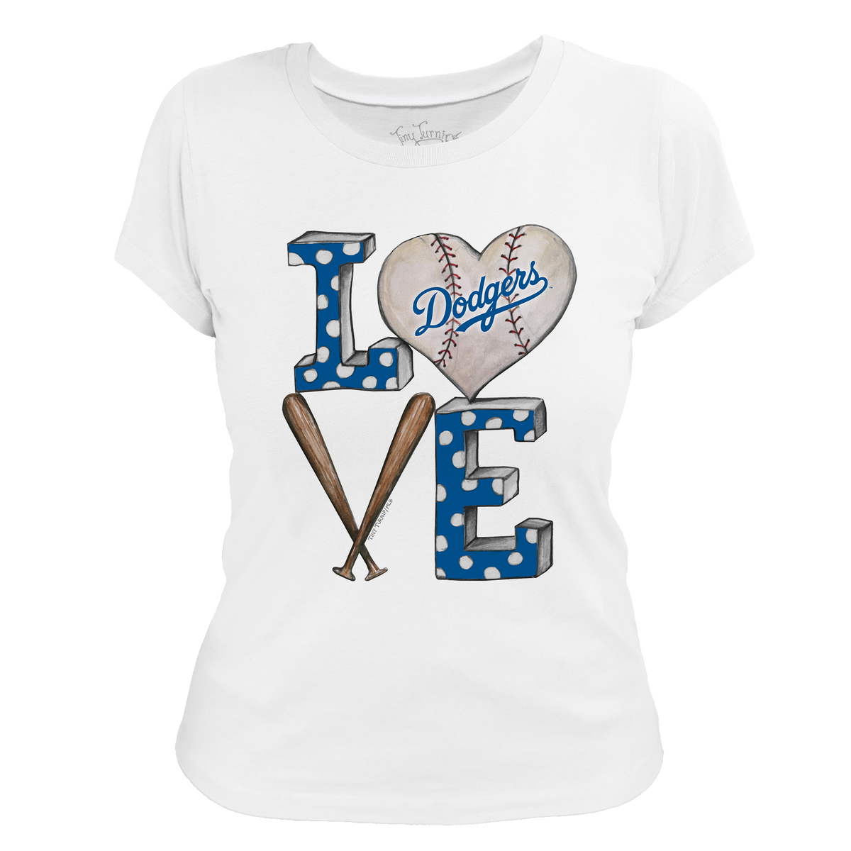 Los Angeles Dodgers Baseball LOVE Tee Shirt