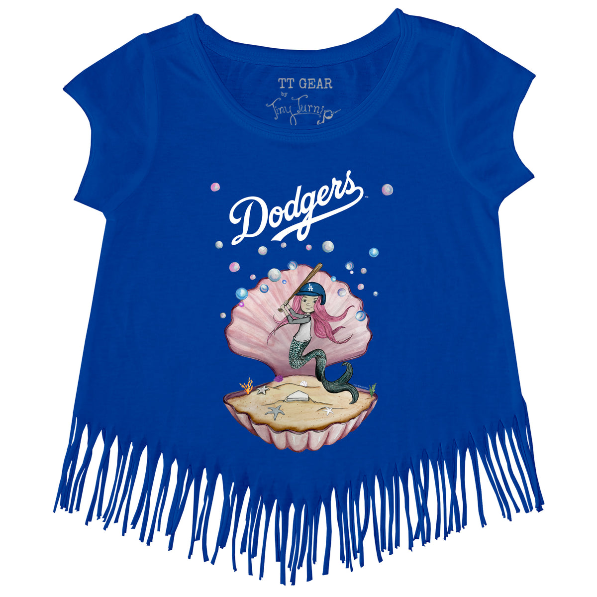 Los Angeles Dodgers Mermaid Fringe Tee