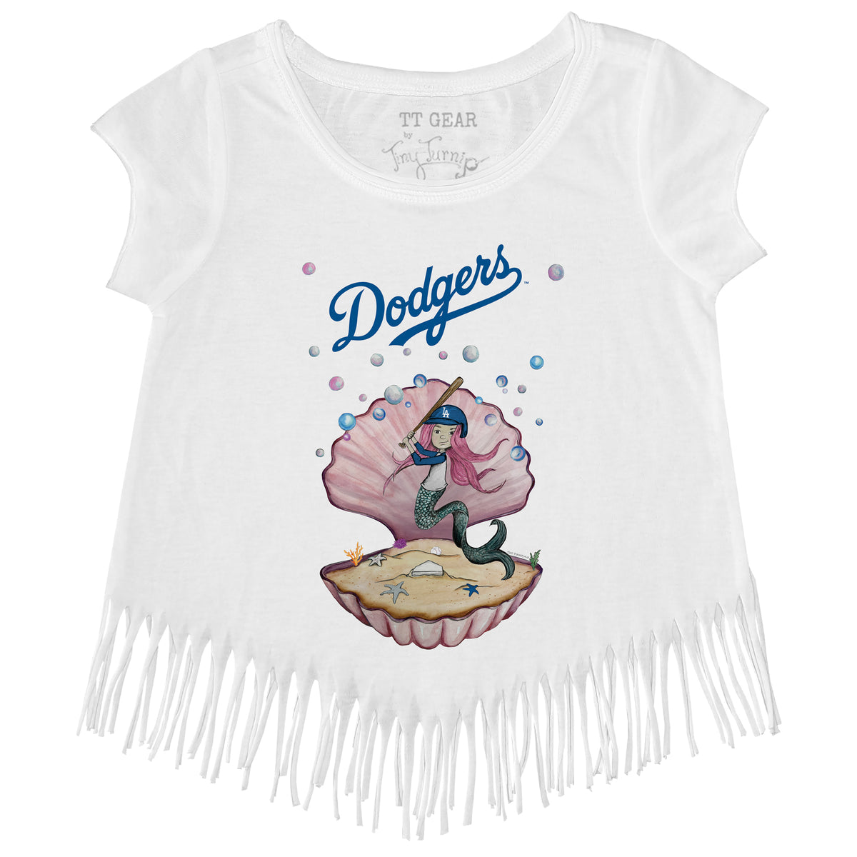 Los Angeles Dodgers Mermaid Fringe Tee