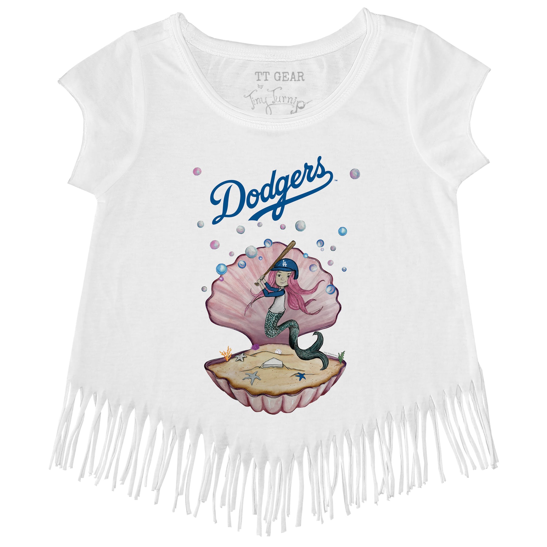 Los Angeles Dodgers Mermaid Fringe Tee
