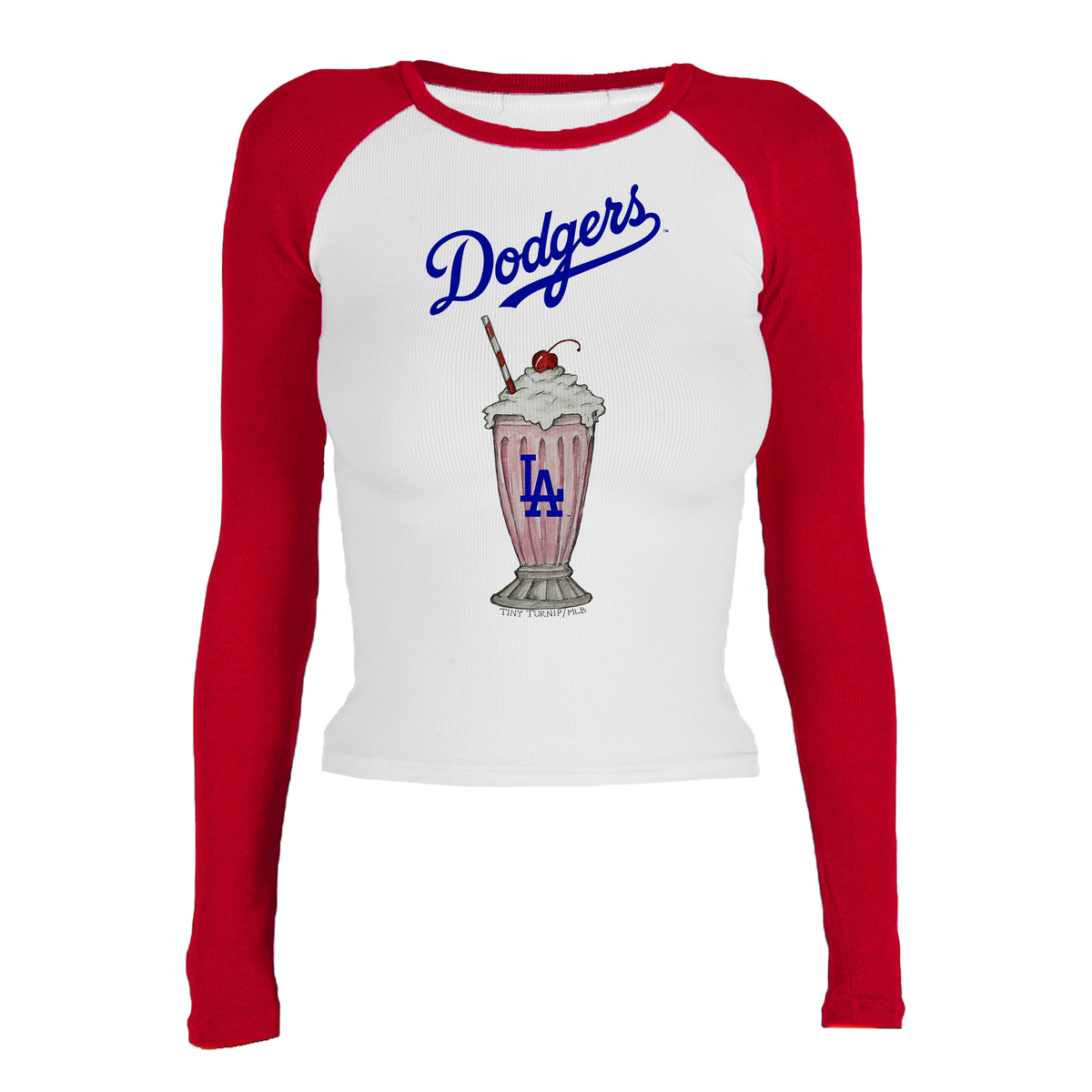 Los Angeles Dodgers Milkshake Roxy Raglan Long Sleeve