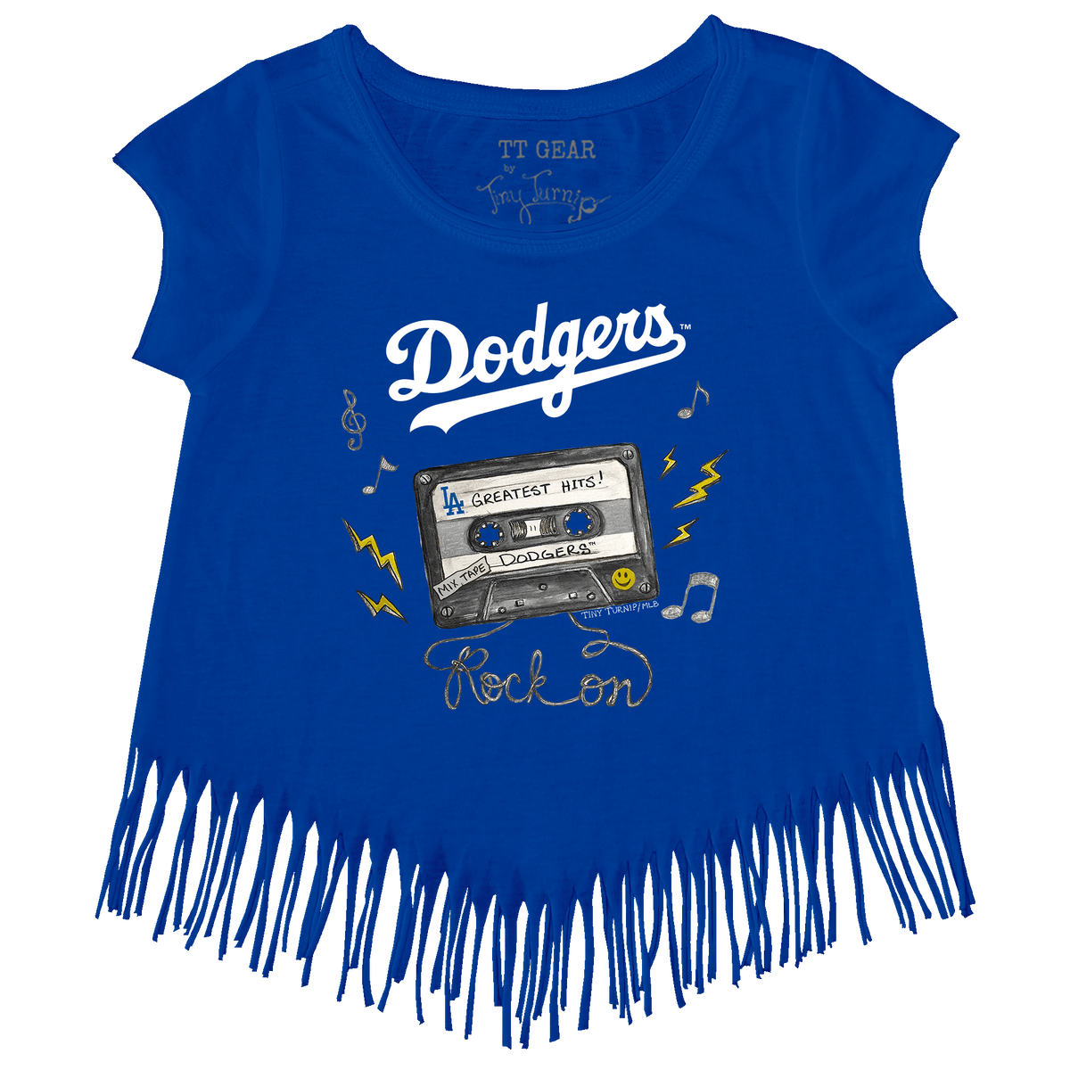 Los Angeles Dodgers Mixtape Fringe Tee - Tiny Turnip