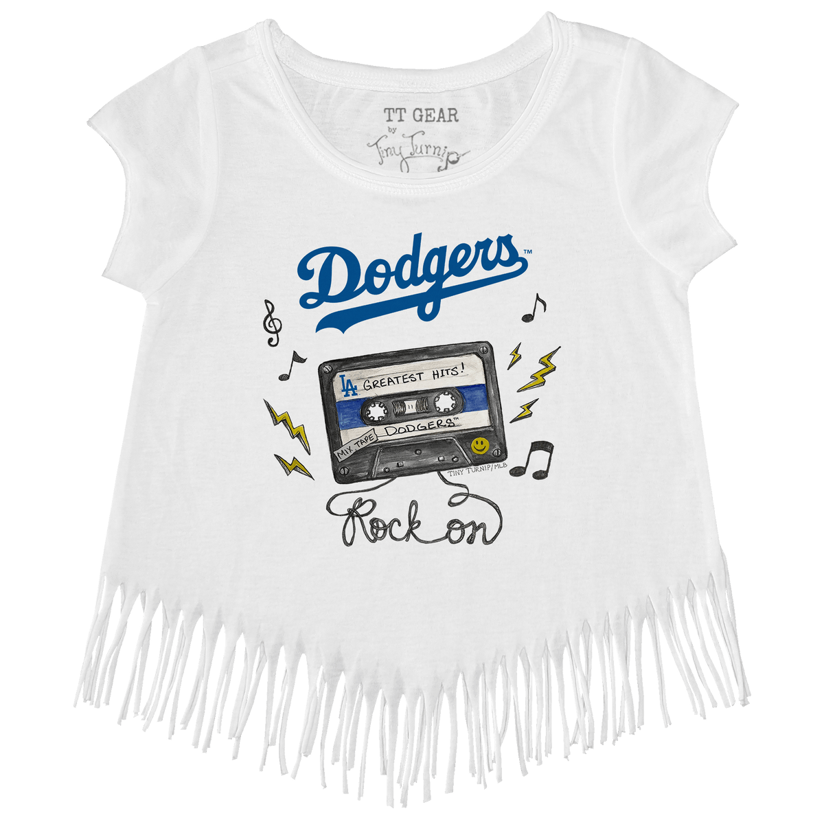 Los Angeles Dodgers Mixtape Fringe Tee - Tiny Turnip