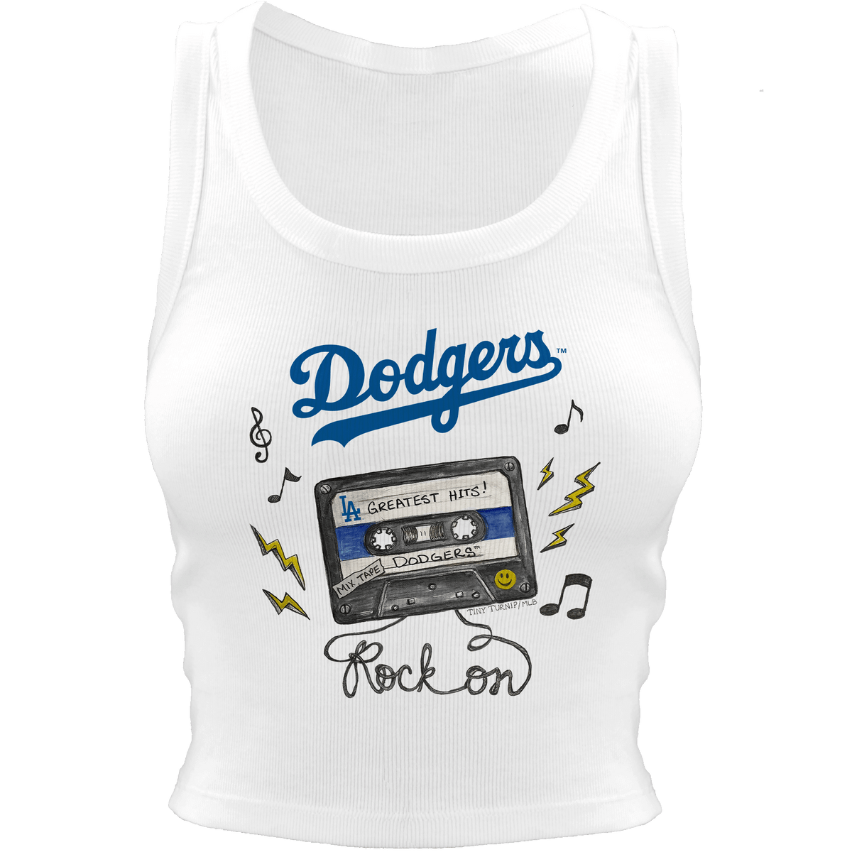 Los Angeles Dodgers Mixtape Crop Tank