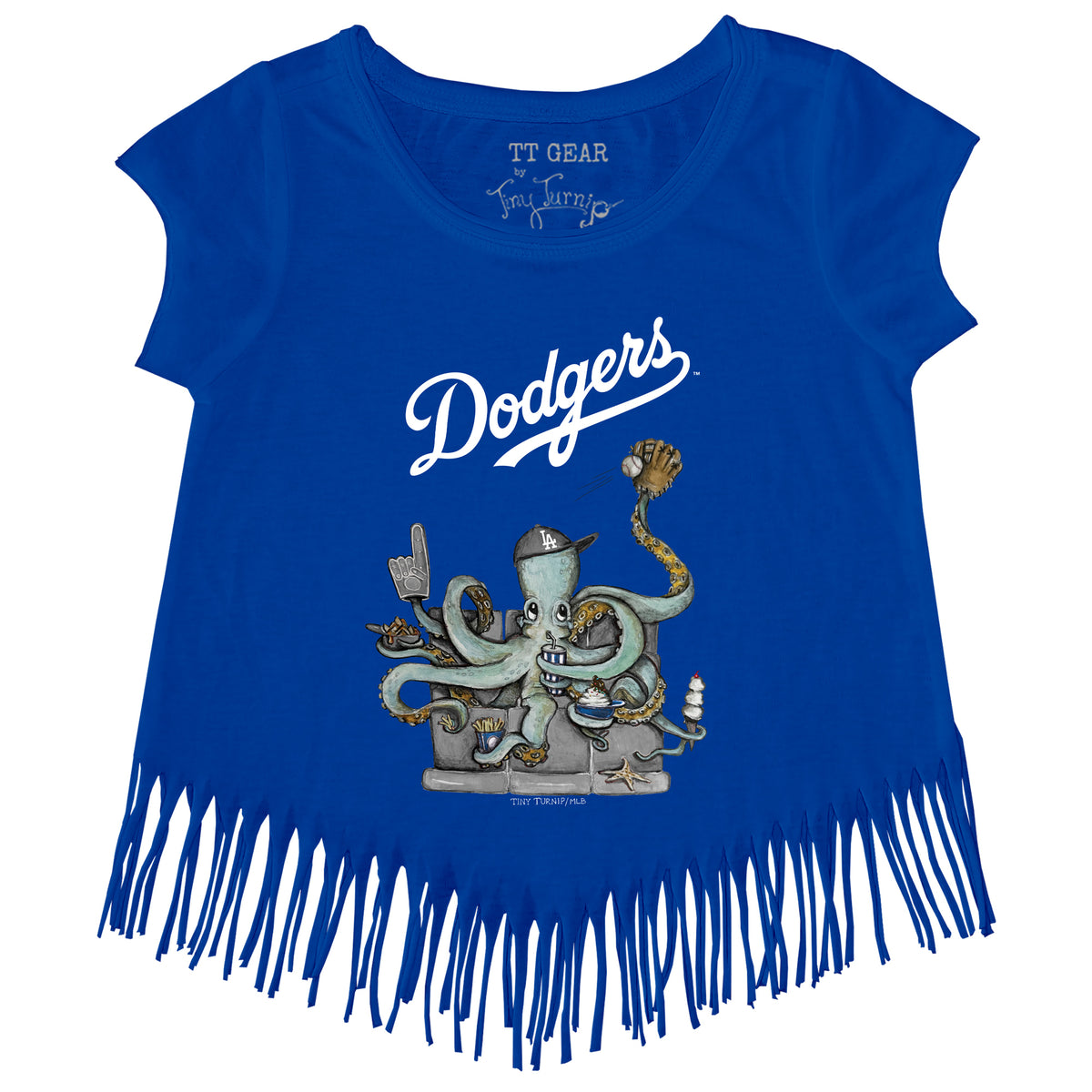 Los Angeles Dodgers Octopus Fringe Tee