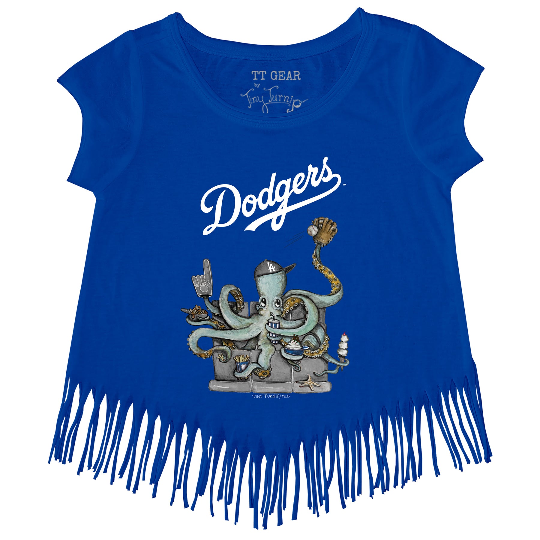 Los Angeles Dodgers Octopus Fringe Tee