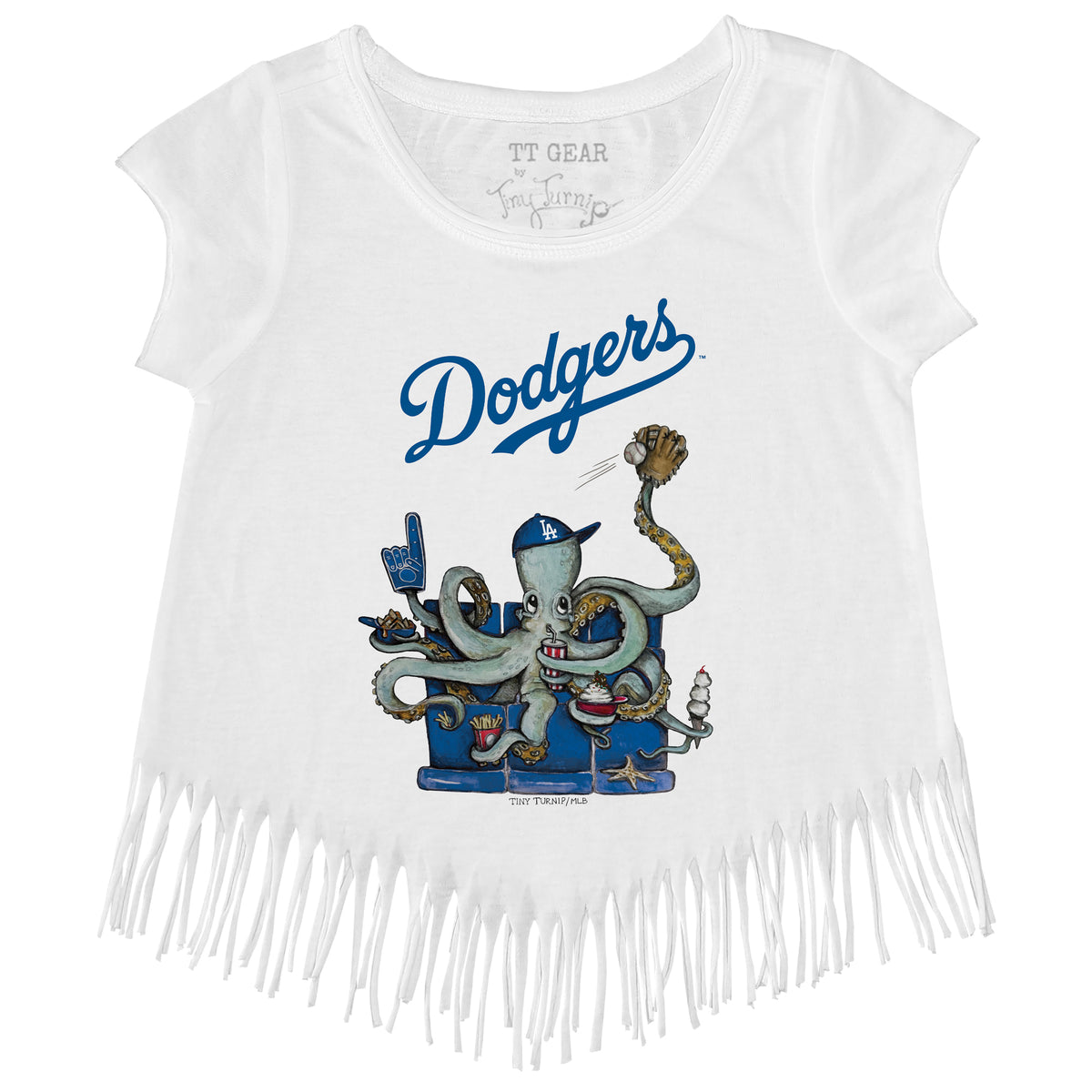Los Angeles Dodgers Octopus Fringe Tee