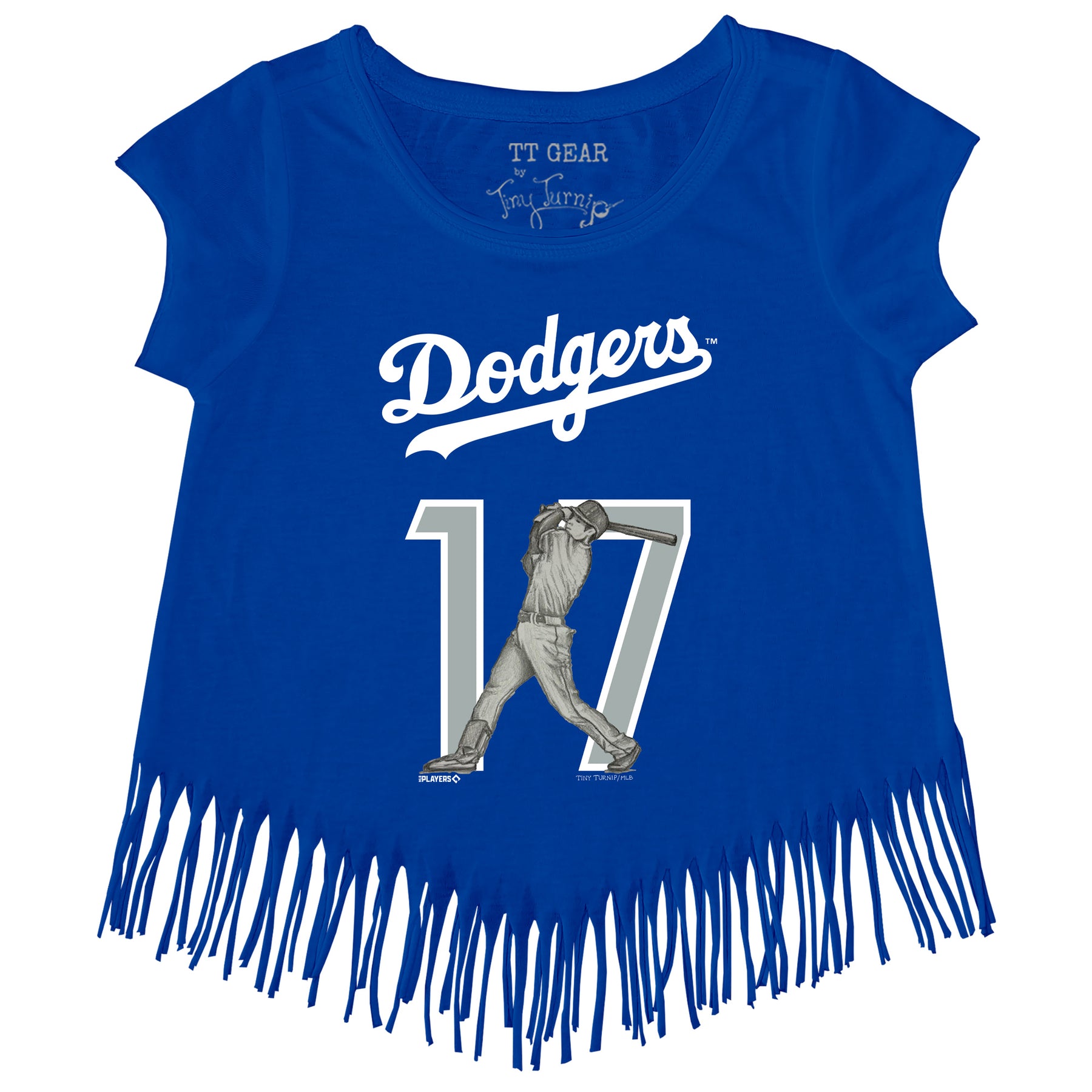 Los Angeles Dodgers Ohtani Batting Portrait Ohtani 17 Fringe Tee