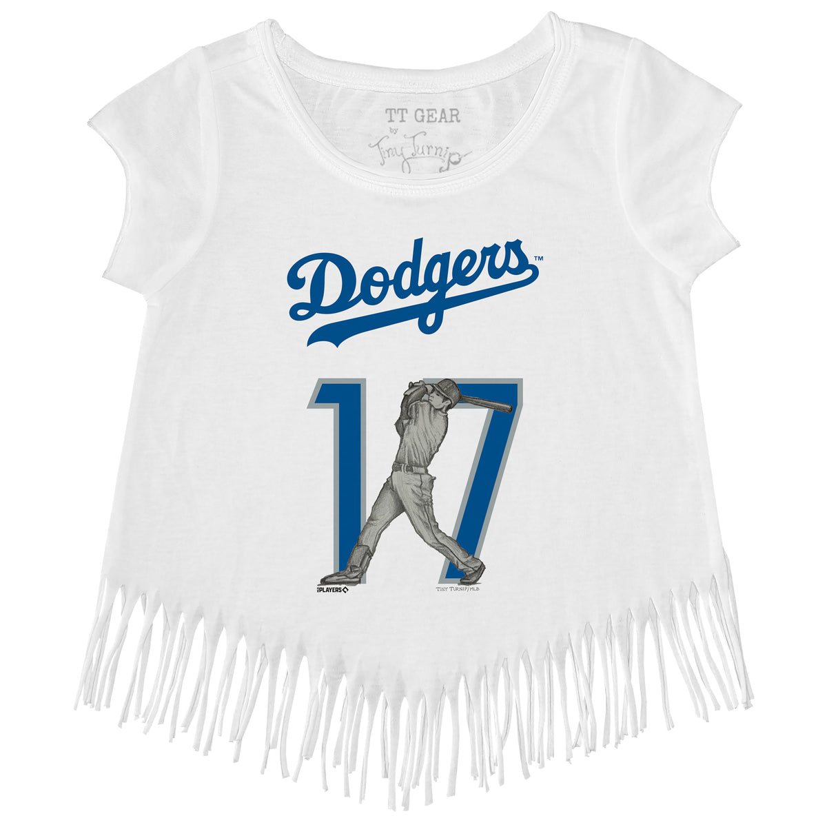 Los Angeles Dodgers Ohtani Batting Portrait Ohtani 17 Fringe Tee