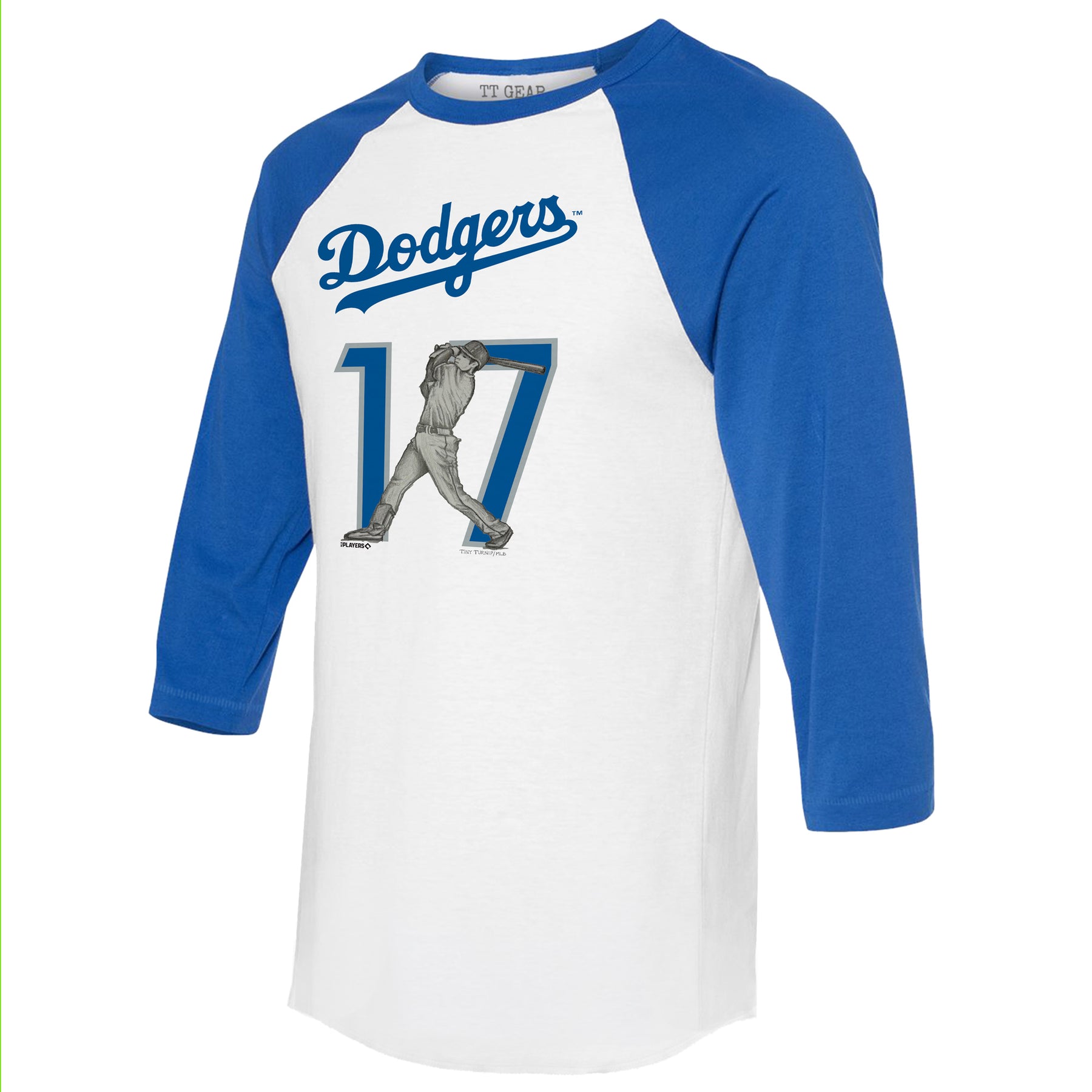 Los Angeles Dodgers Ohtani Batting Portrait Ohtani 17 3/4 Raglan