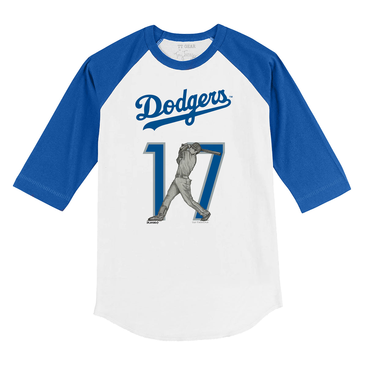 Los Angeles Dodgers Ohtani Batting Portrait Ohtani 17 3/4 Raglan