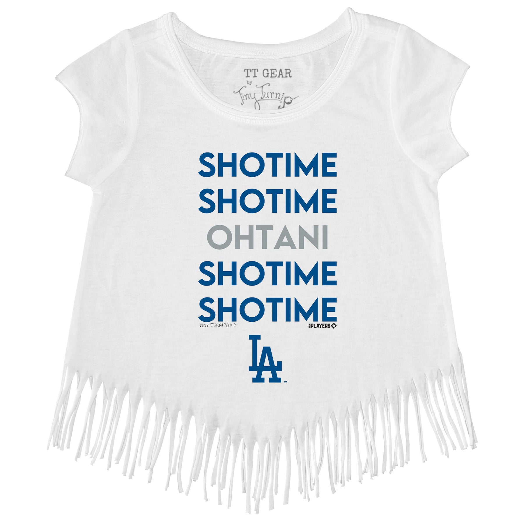 Los Angeles Dodgers Ohtani Stacked Fringe Tee