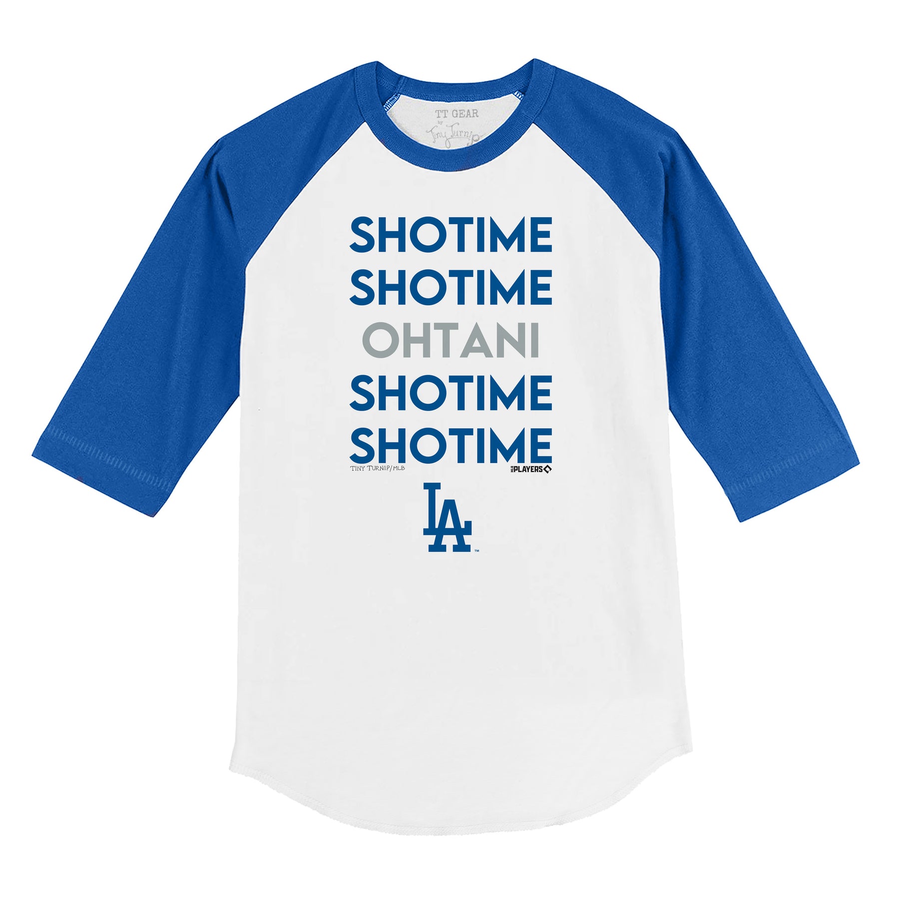 Los Angeles Dodgers Ohtani Stacked 3/4 Raglan