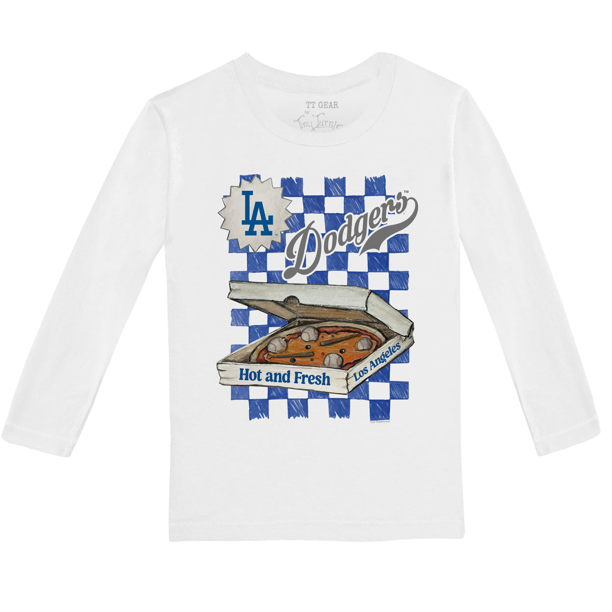 Los Angeles Dodgers Pizza Long-Sleeve Tee Shirt