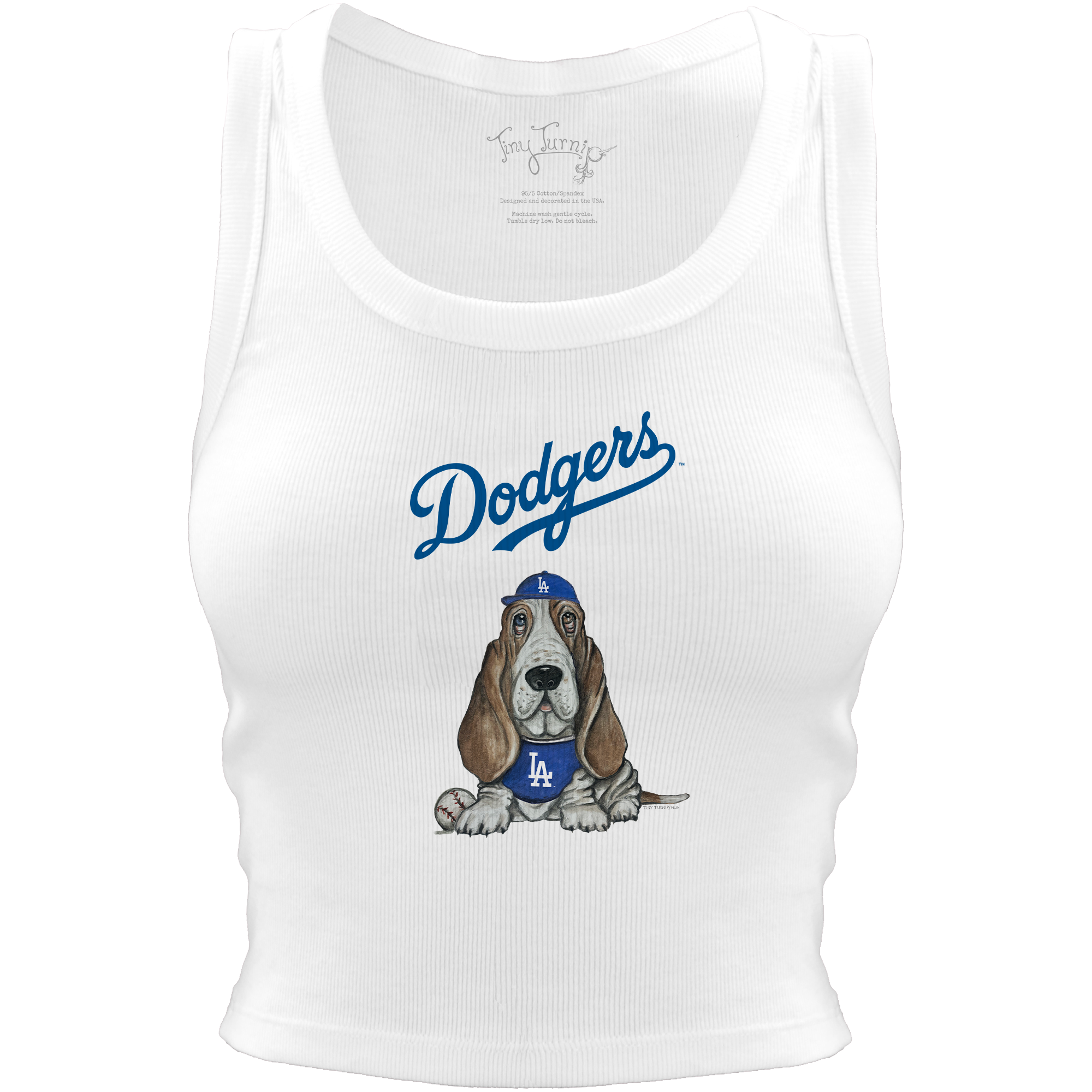 Los Angeles Dodgers Puddy Crop Tank | Tiny Turnip