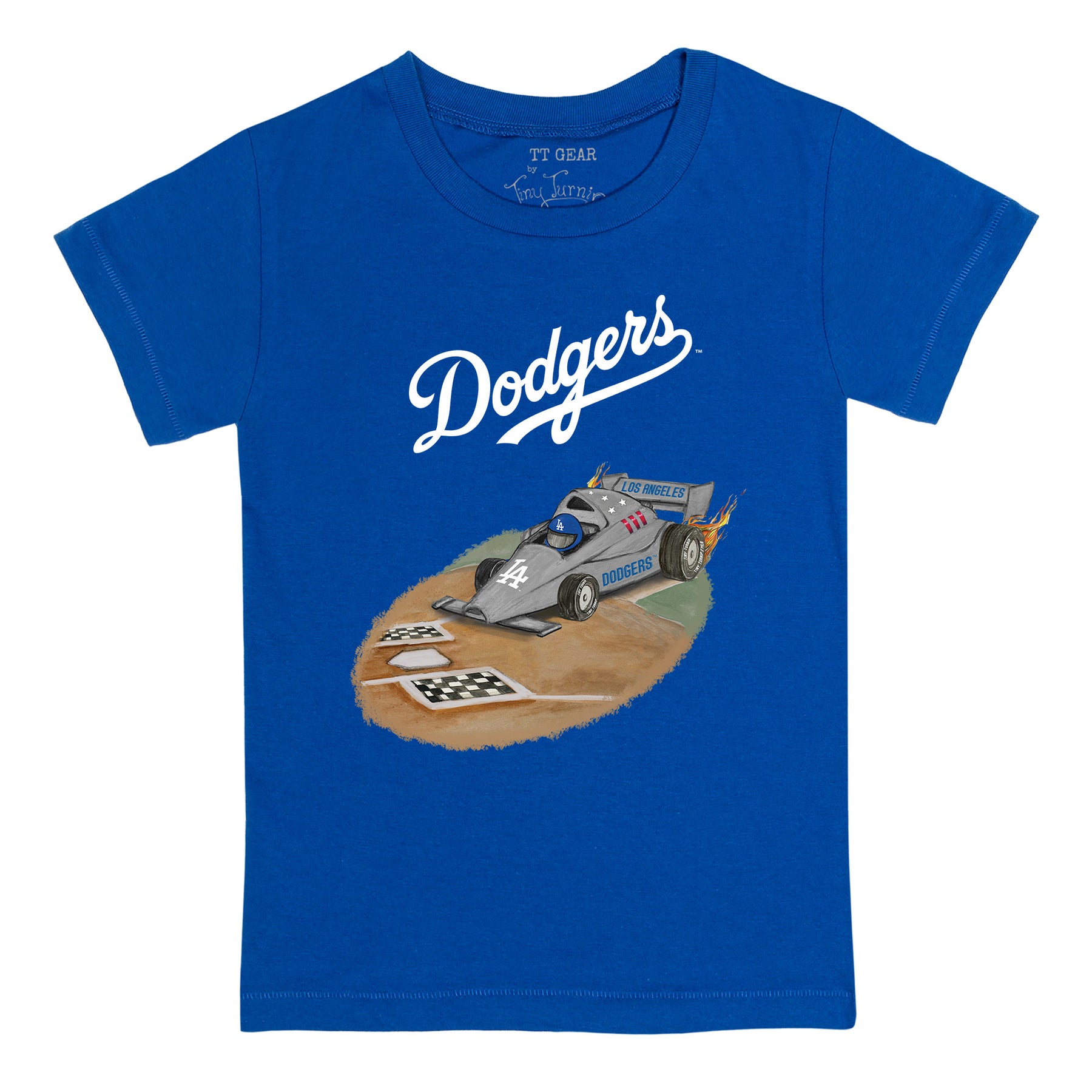 Los Angeles Dodgers Race Car Tee Shirt