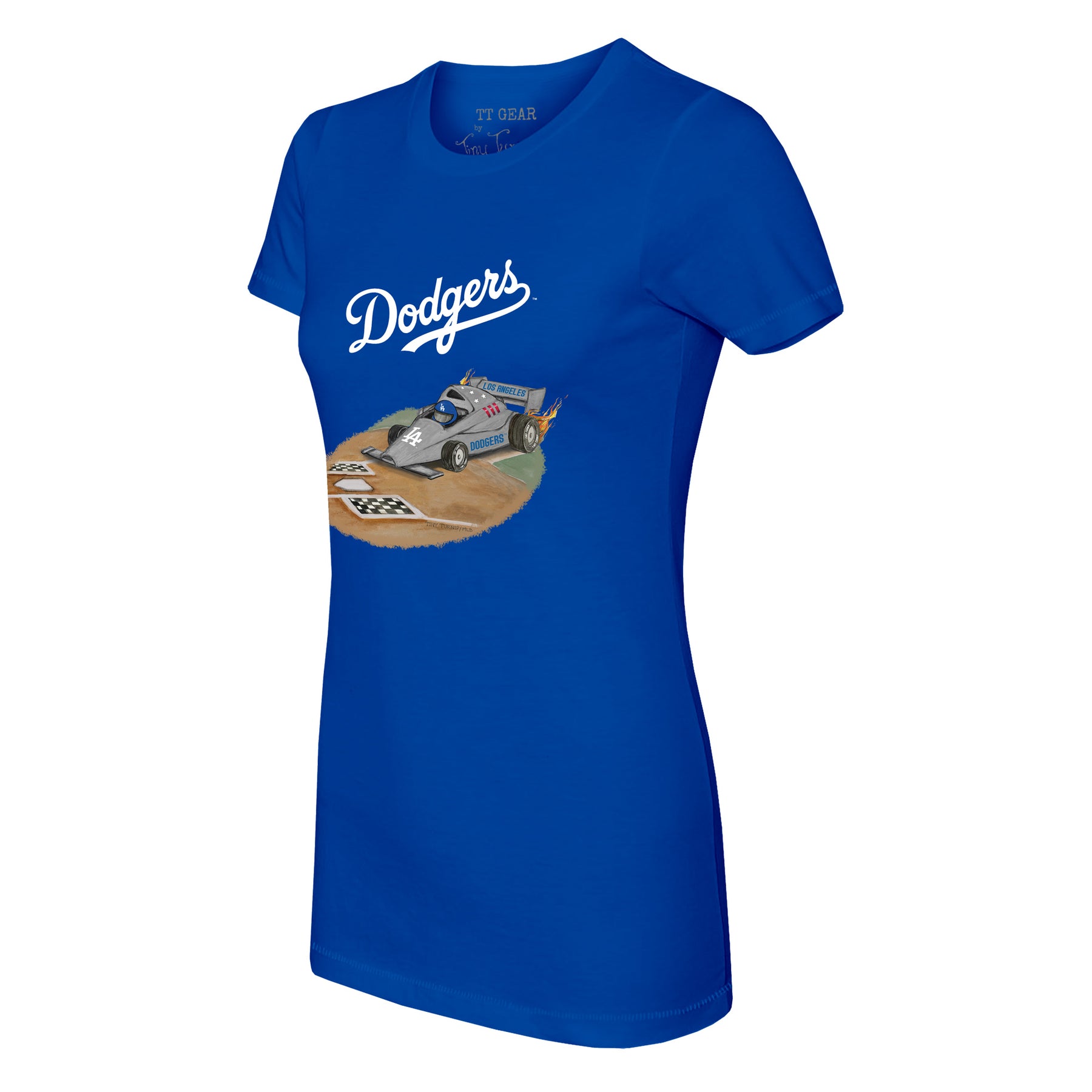 Los Angeles Dodgers Race Car Tee Shirt