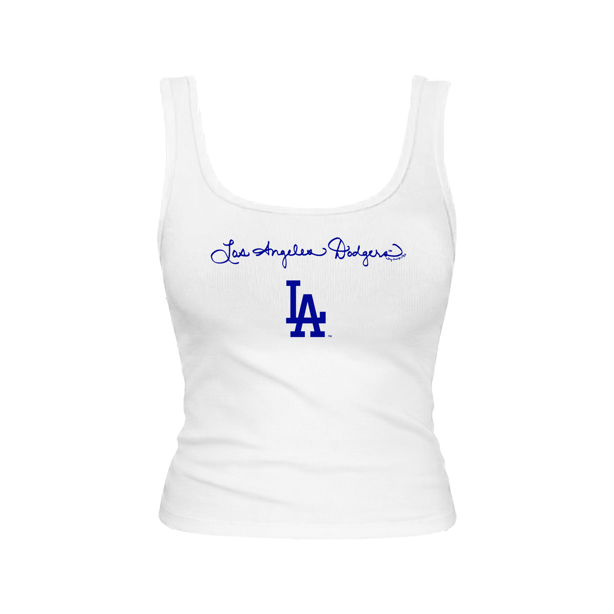 Los Angeles Dodgers Logo Script Emmy Tank