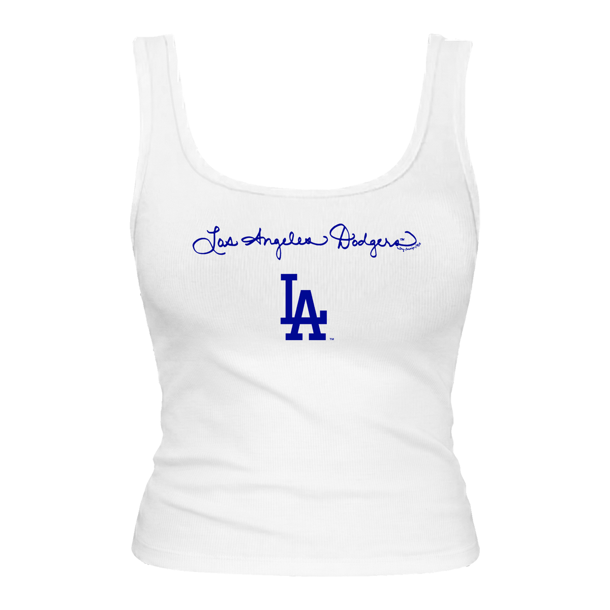 Los Angeles Dodgers Logo Script Emmy Tank