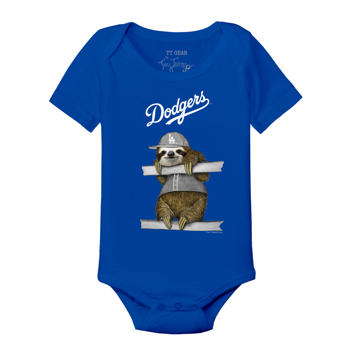 Los Angeles Dodgers Sloth Short Sleeve Snapper