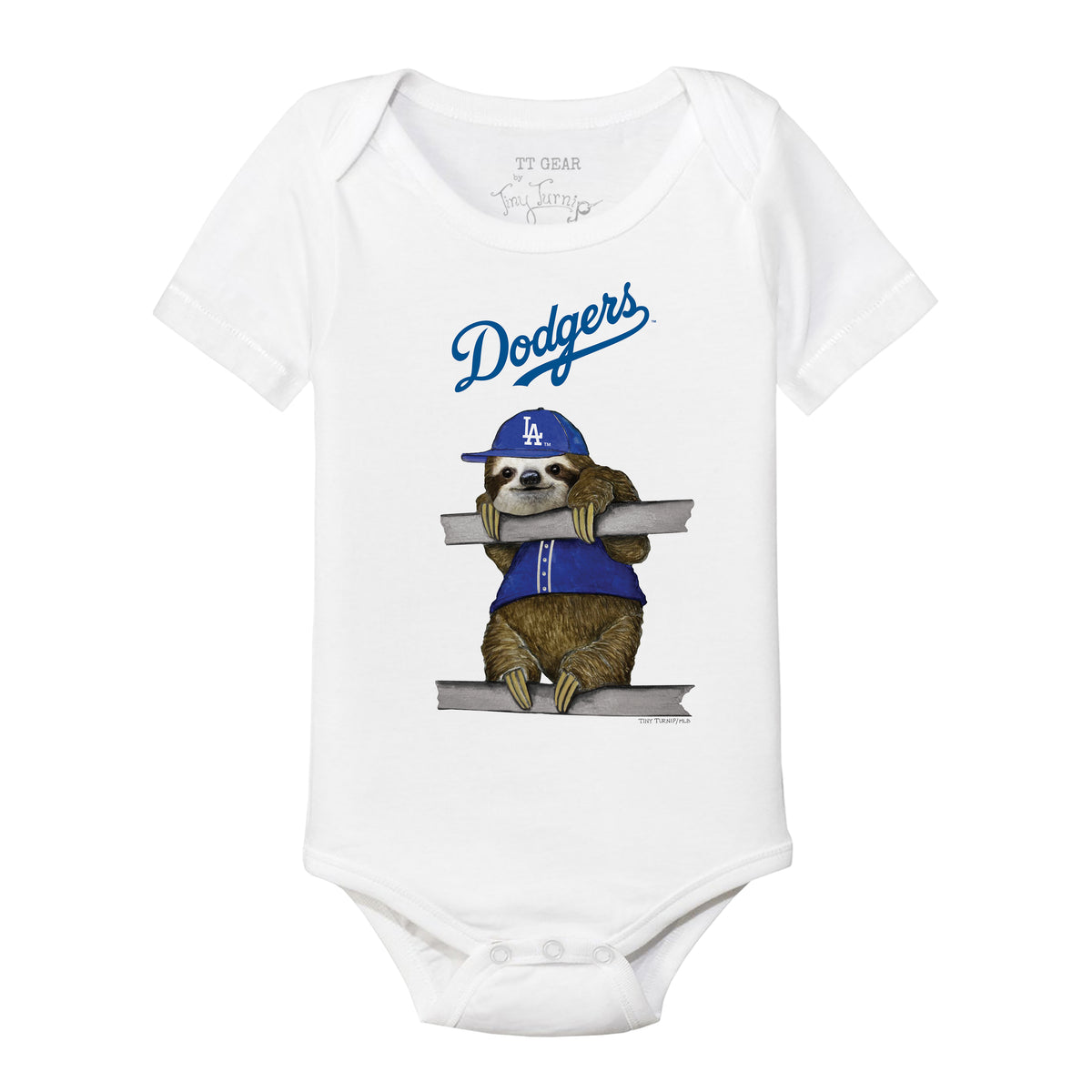 Los Angeles Dodgers Sloth Short Sleeve Snapper