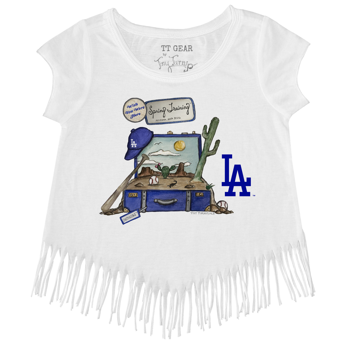 Los Angeles Dodgers Spring Training 2026 Fringe Tee - Tiny Turnip